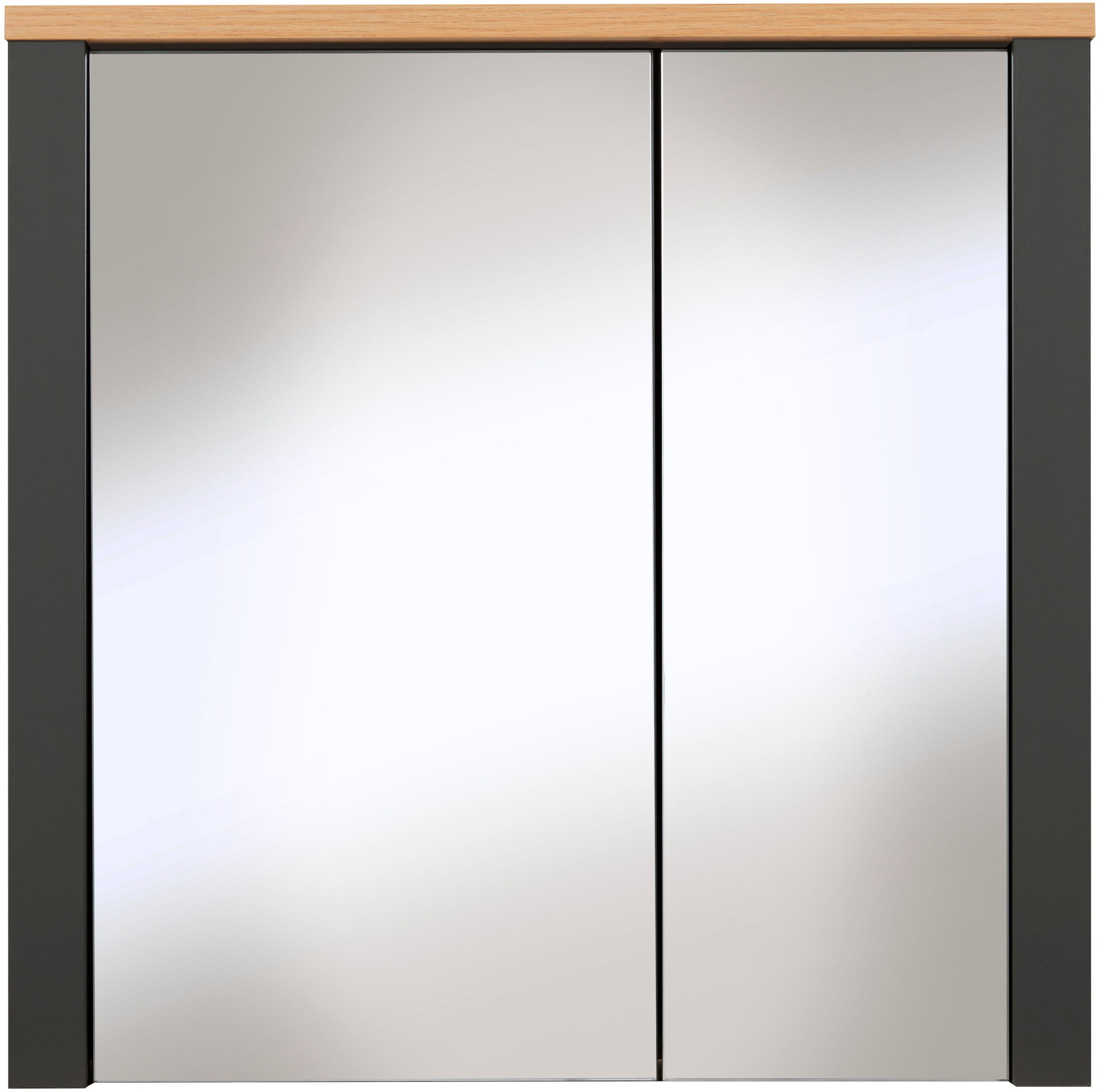 Inter Link Spiegelschrank »Pienza, Badmöbel, Wasserabweisend, 70 x 20 x 70 cm« 1 Stk. tlg. Badspiegel mit Softclose & Stauraum, 2 Spiegeltüren