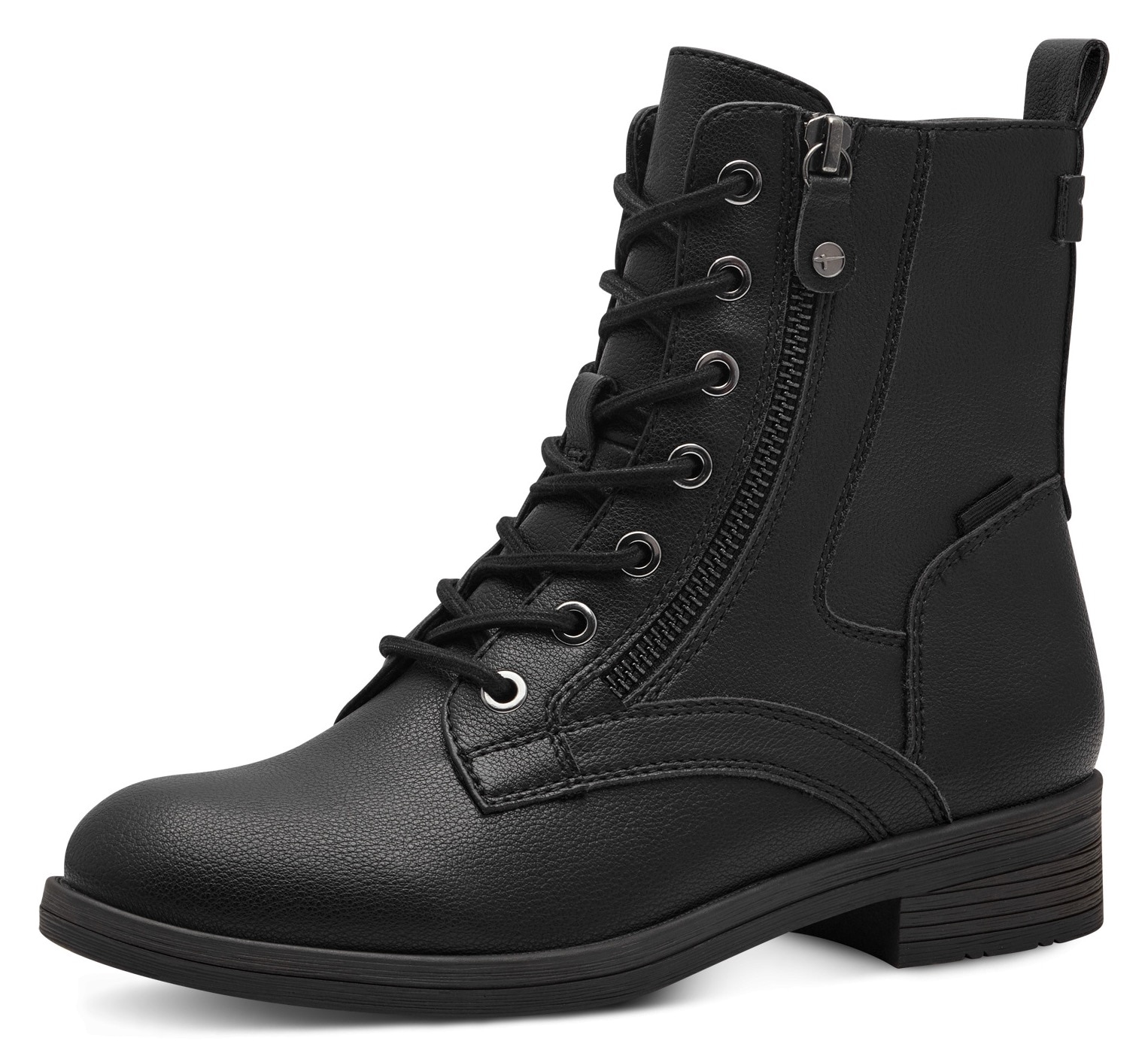 Tamaris Schnürboots, Blockabsatz, Schnürboots Stiefelette mit Zierreißversc günstig online kaufen