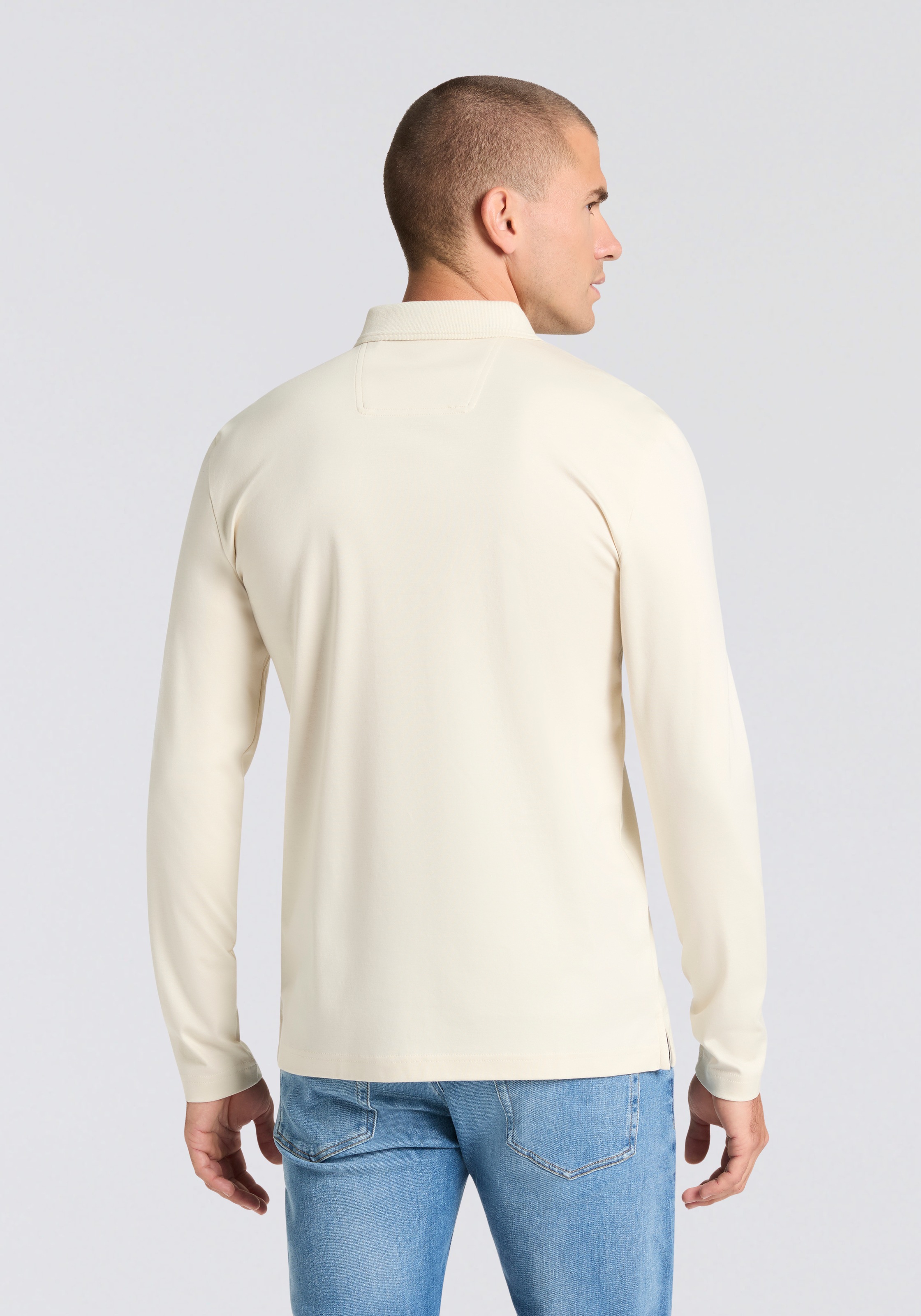 BOSS GREEN Langarm-Poloshirt "Pirol" Langarm, regular fit, Logo-Stickerei günstig online kaufen