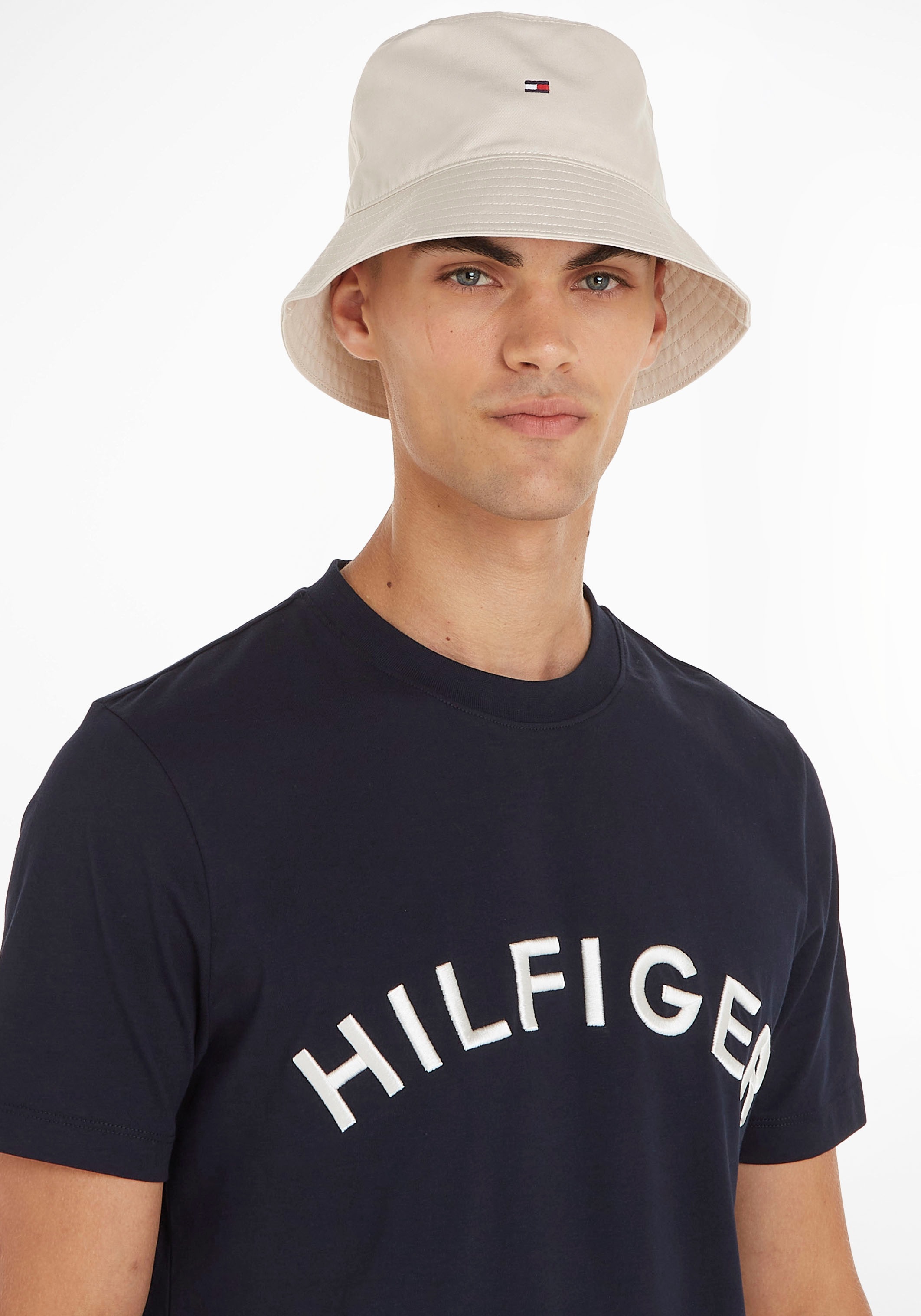 Tommy Hilfiger Fischerhut »Cap TH FLAG BUCKET« mit Logo-Flag