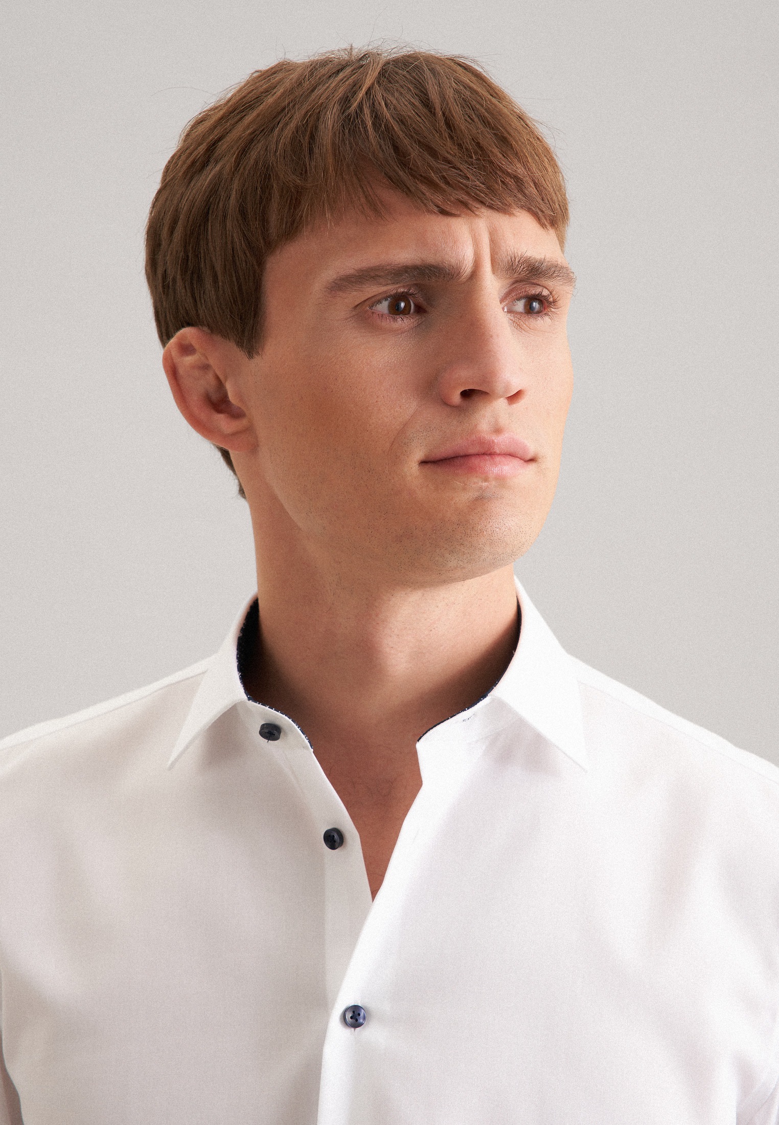 Thumbnail - seidensticker Businesshemd "Schwarze Rose" Shaped 1/1 Kentkragen Uni