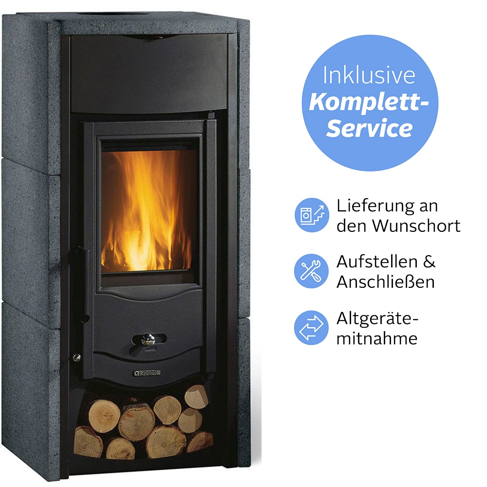 Firefix Kaminofen "La Nordica "Asia"", (Alles inklusive Service: Aufstellen, Anschließen, Altgerätemitnahme), Wunschort 