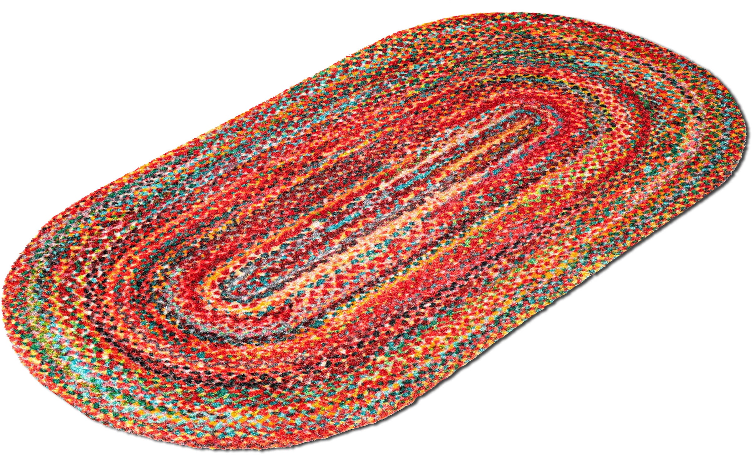 BAUR Rechnung | geeignet, und In- Kleen-Tex Fußmatte by waschbar »Wovells«, wash+dry Outdoor oval, rutschhemmend, Schmutzfangmatte, auf