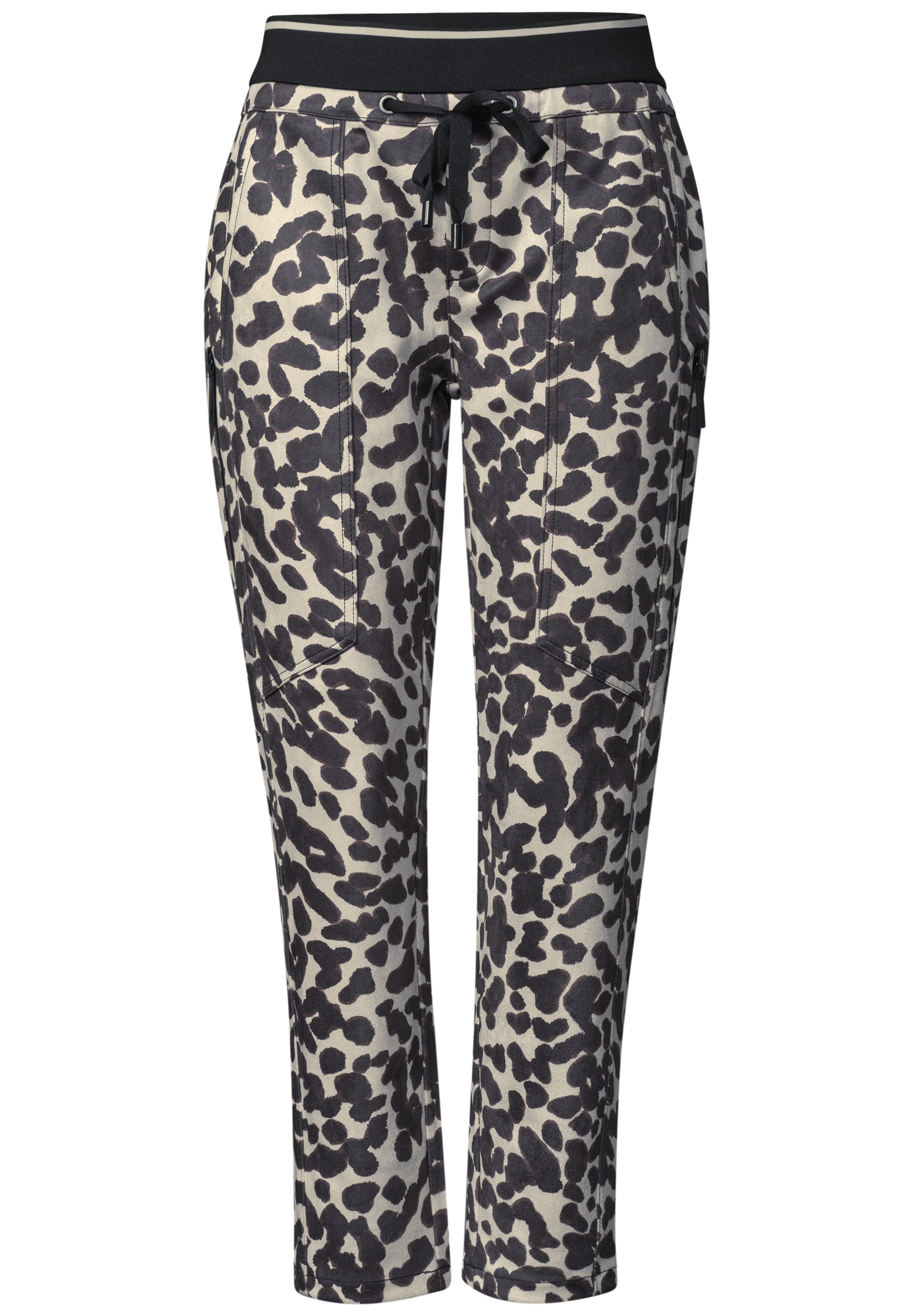 STREET ONE STUDIO Jogger Pants  mit Leo-Muster