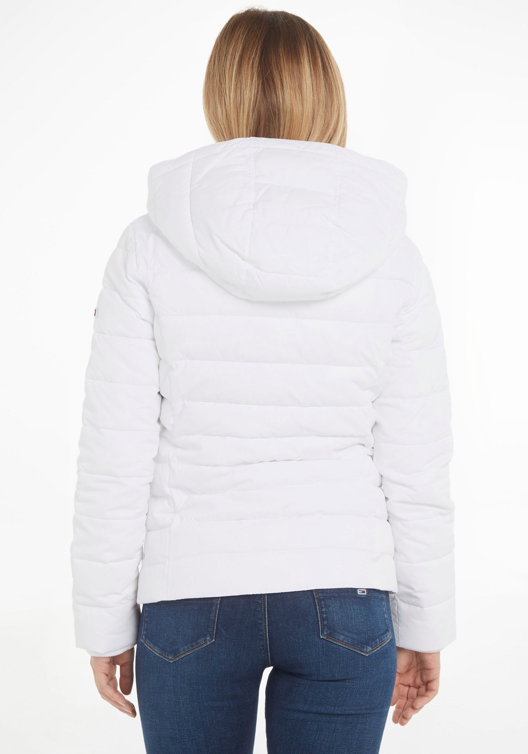 Tommy Jeans Steppjacke »TJW BASIC HOODED JACKET«, mit Kapuze, mit Aufhänger am Kragen