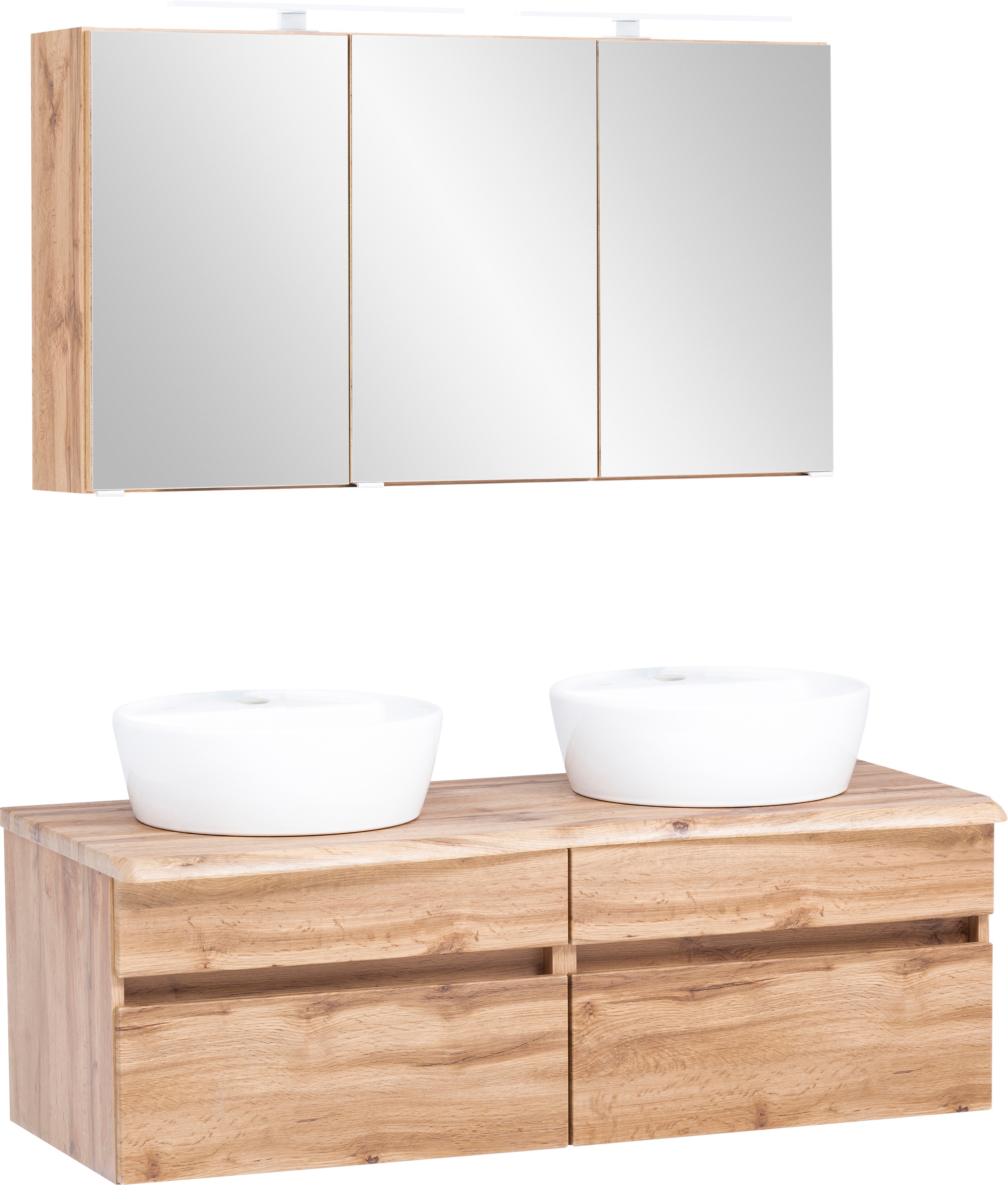 welltime Badmöbel-Set "Lienz" Spiegelschrank und Waschtisch, 2 tlg. günstig online kaufen