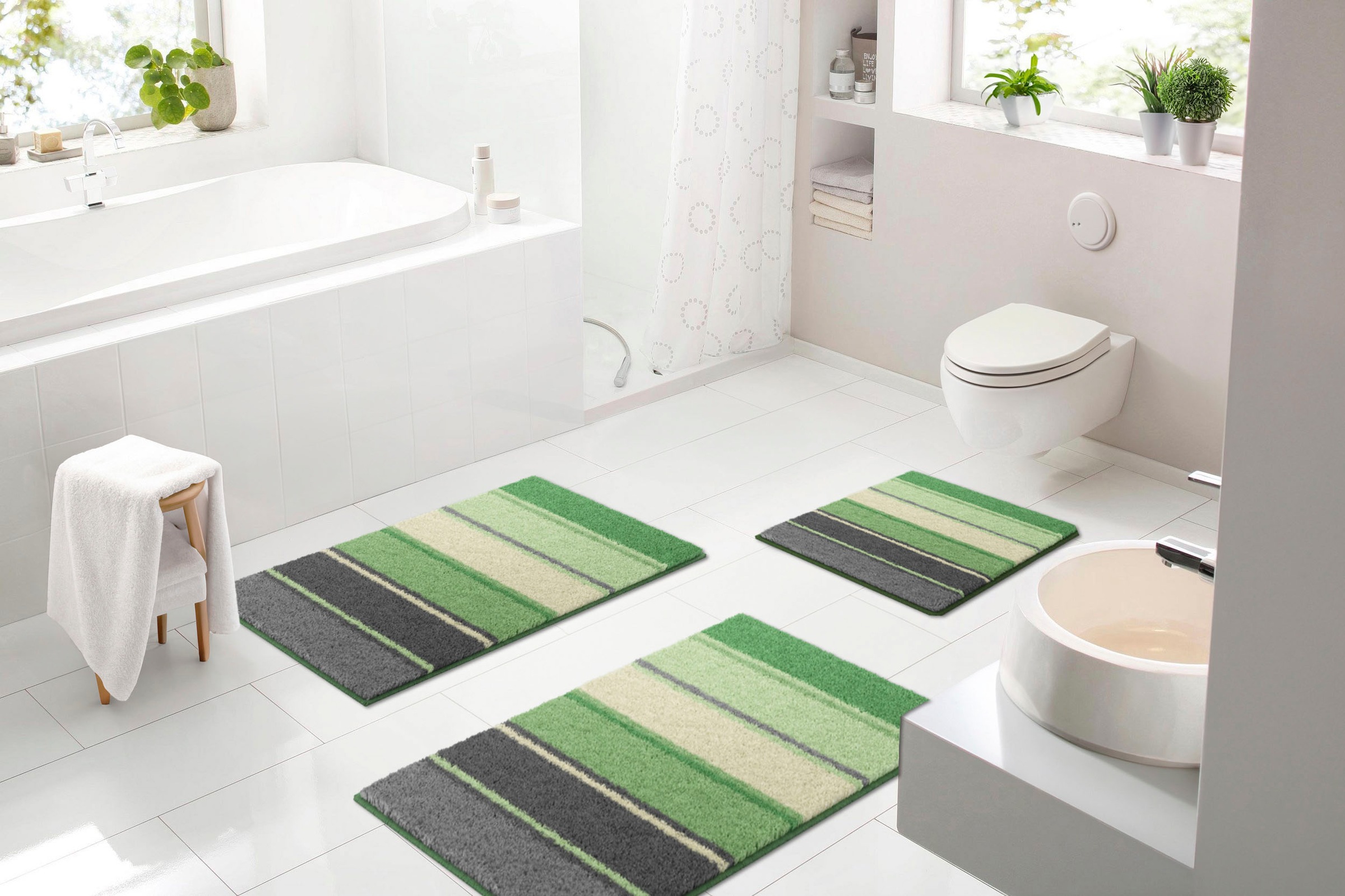 Grund Badematte "Summertime" Höhe 20 mm rutschhemmend beschichtet fußbodenh günstig online kaufen