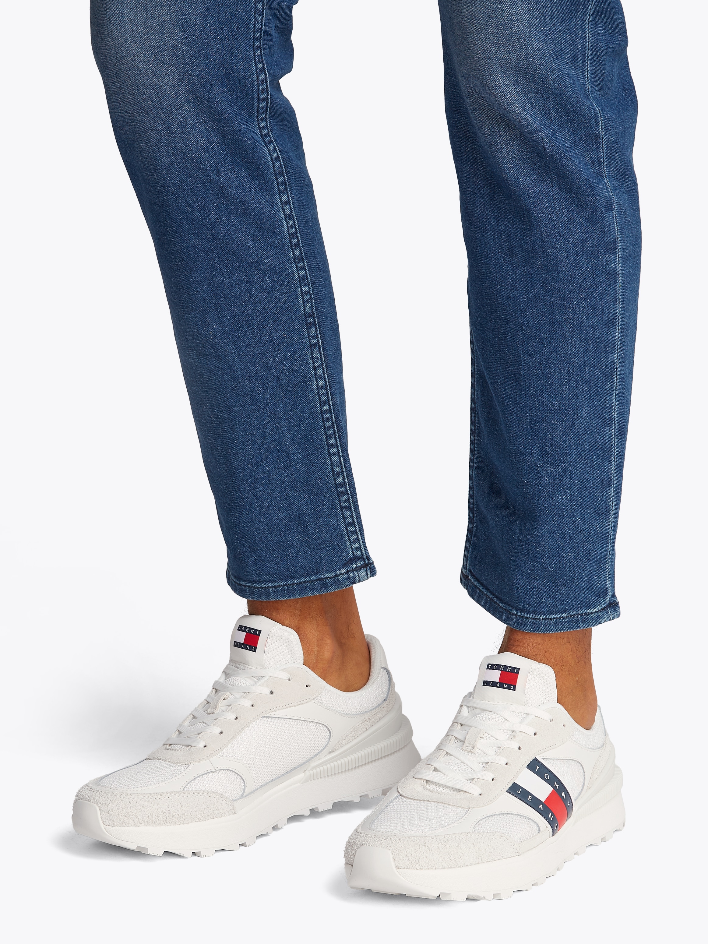 Tommy Jeans Plateausneaker "TJM TECHNICAL RUNNER ESS", Freizeitschuh, Halbs günstig online kaufen