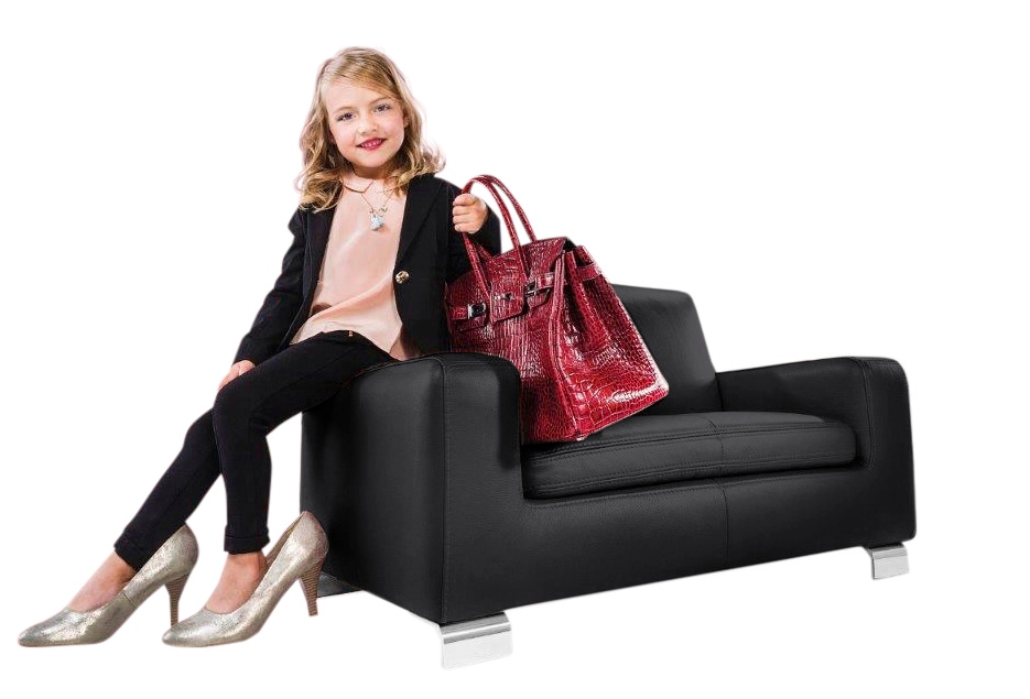 W.SCHILLIG 2-Sitzer »francesca mini«, Kindersofa mit Metallfuß, Breite 102 cm