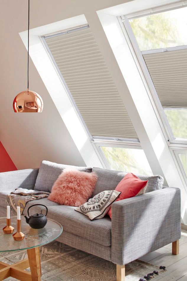 mit verspannt, bestellen sunlines BAUR | Führungsschienen Dachfensterplissee »StartUp Lichtschutz, Honeycomb Style TL«,