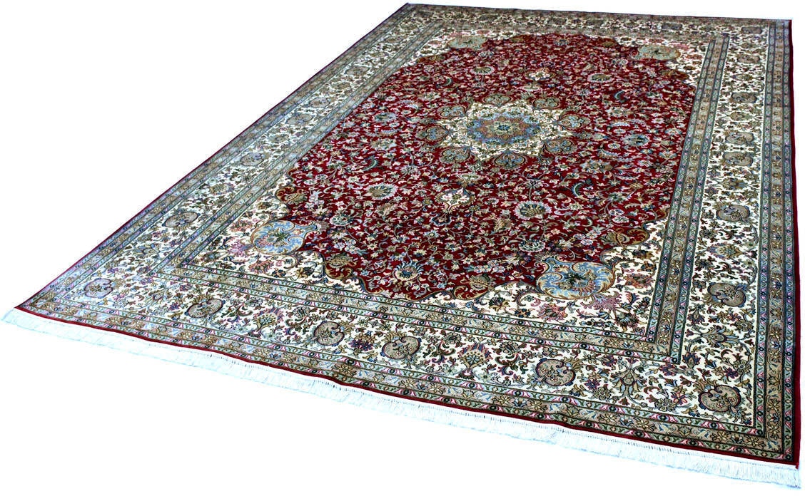 Kayoom Seidenteppich »Kashan 999x11« rechteck...