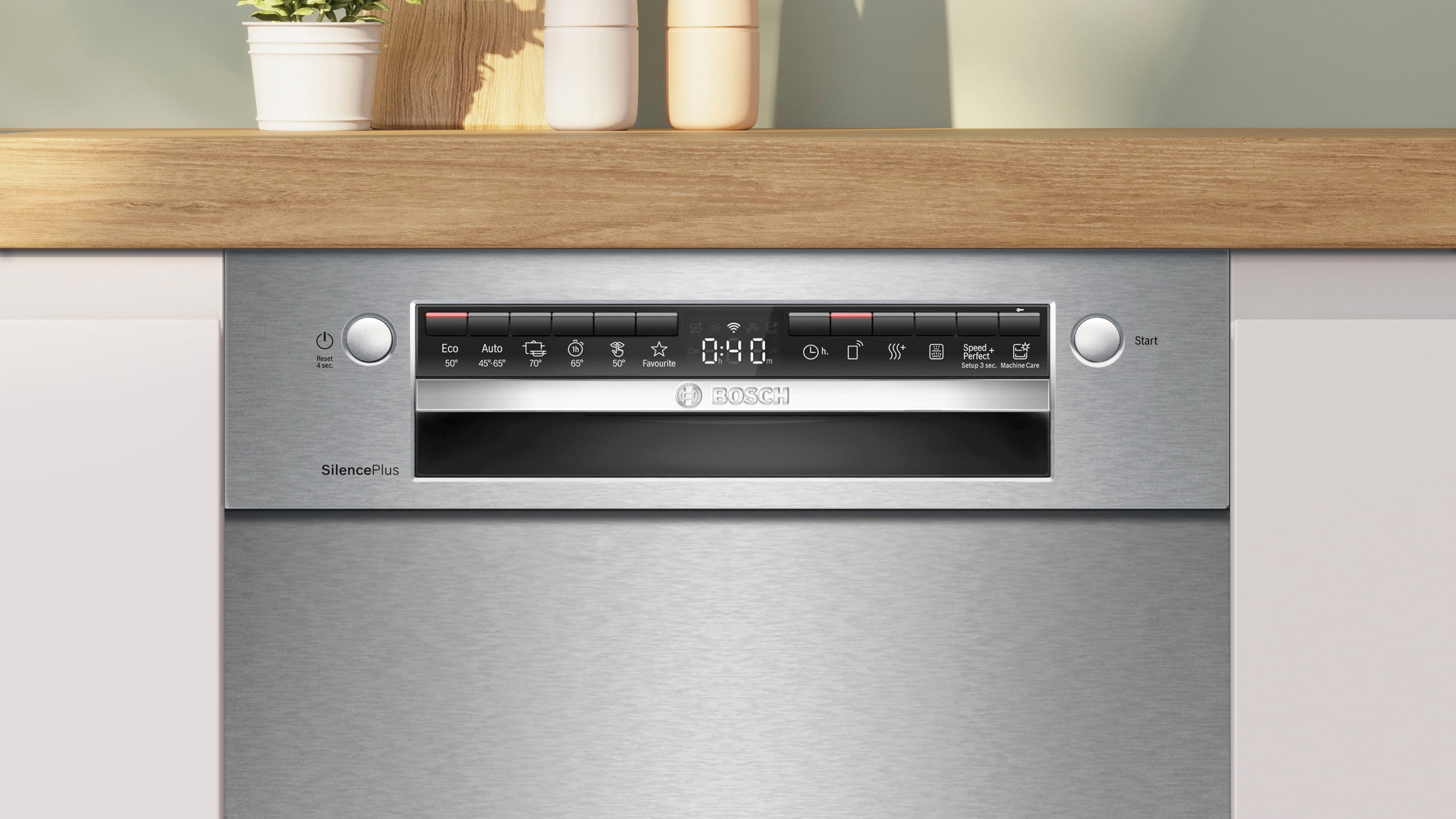BOSCH Unterbaugeschirrspüler Serie 4 »SPU4HKS49E«, 10 Maßgedecke