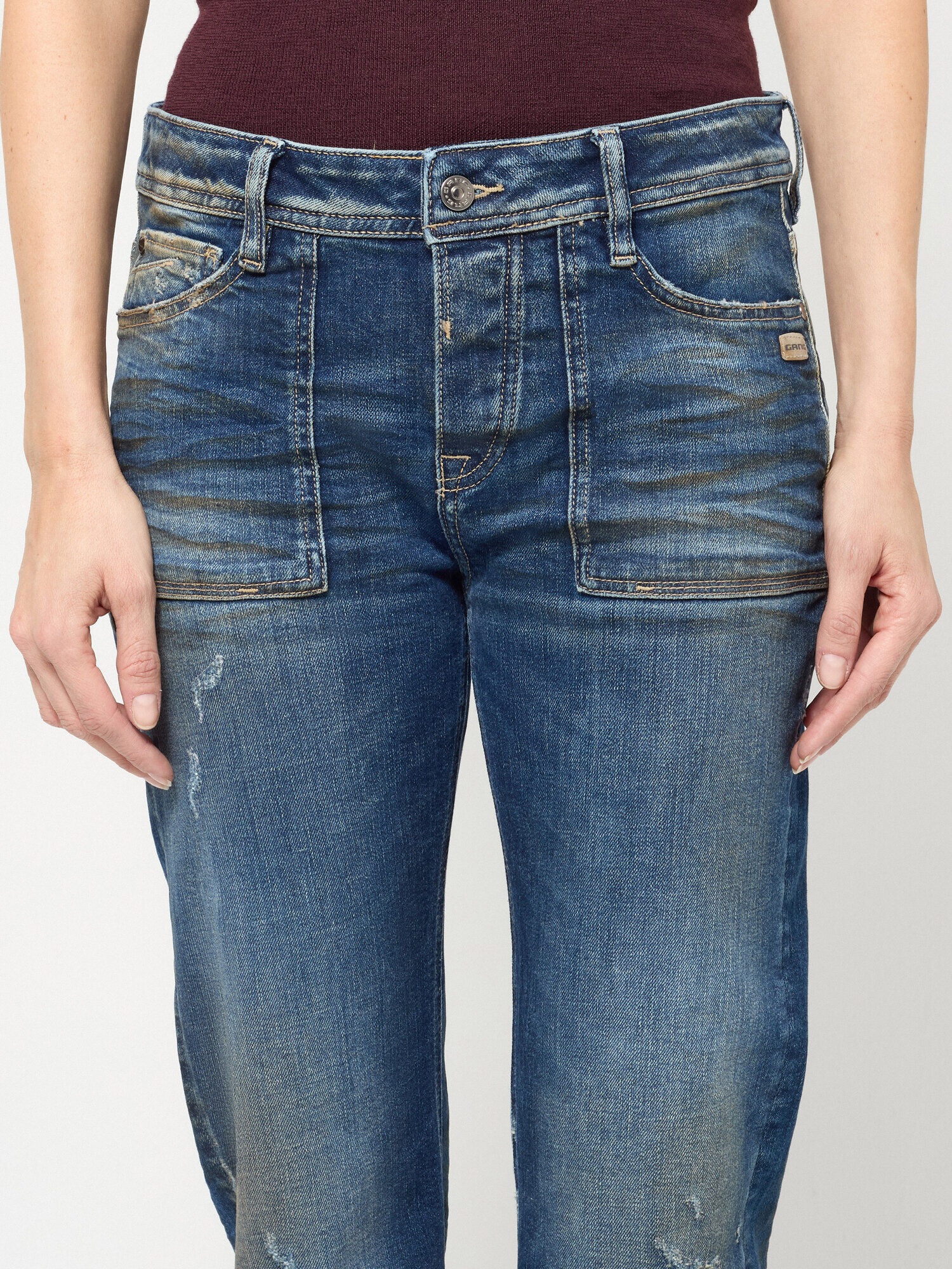 GANG Boyfriend-Jeans »94NICA WORKER« im androgynen Look