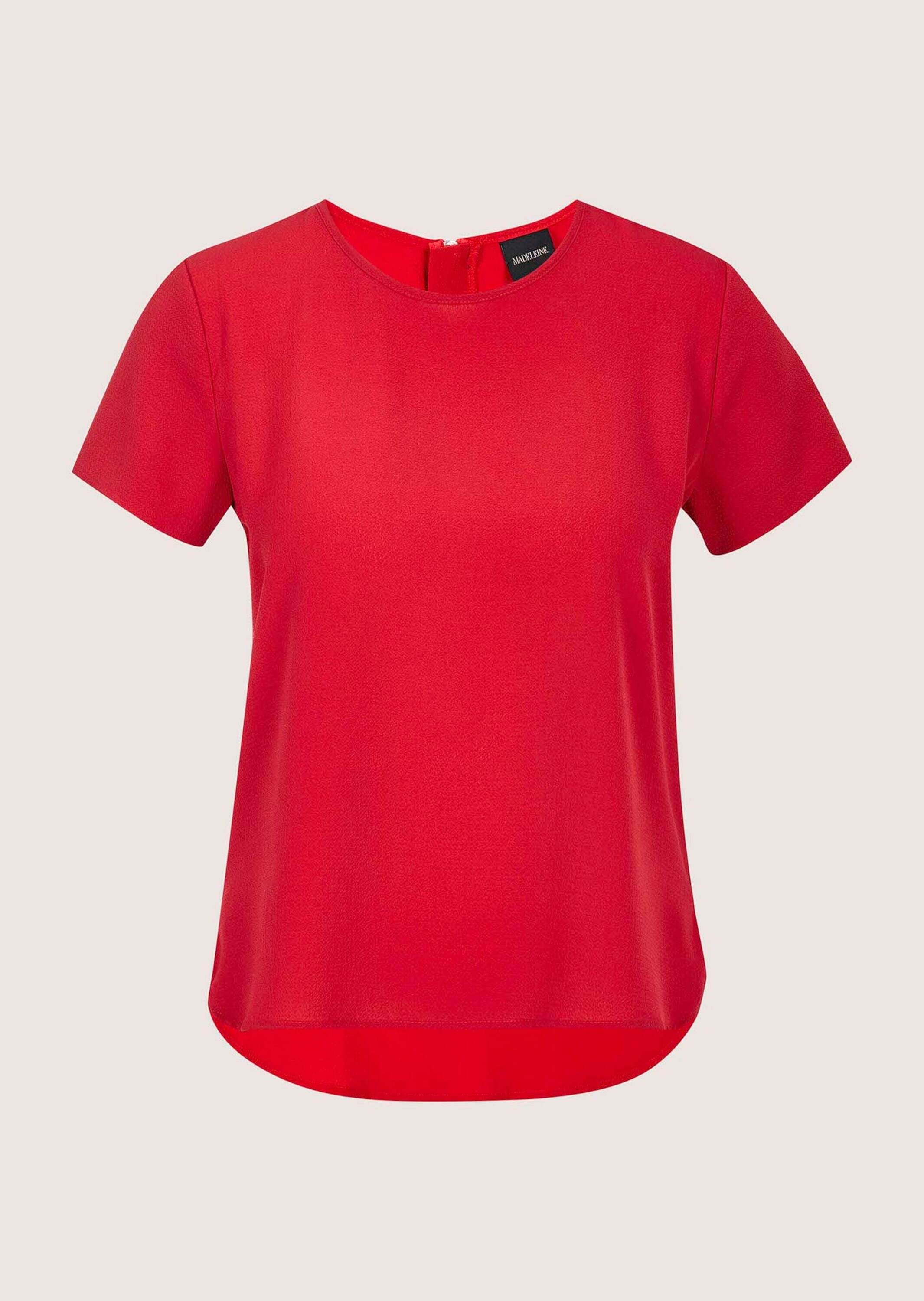 MADELEINE "Blusenshirt Sommerbluse mit Reißverschluss" Reißverschluss am Rücken