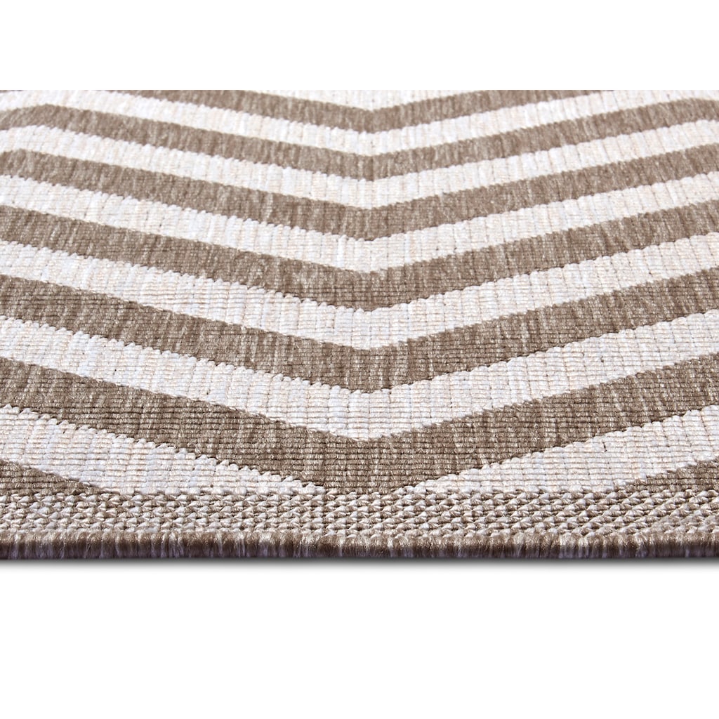 NORTHRUGS Teppich »Palma Wendeteppich«, rechteckig, In-& Outdoor, Wetterfest, Balkon, Garten, Wohnzimmer, Wasserfest