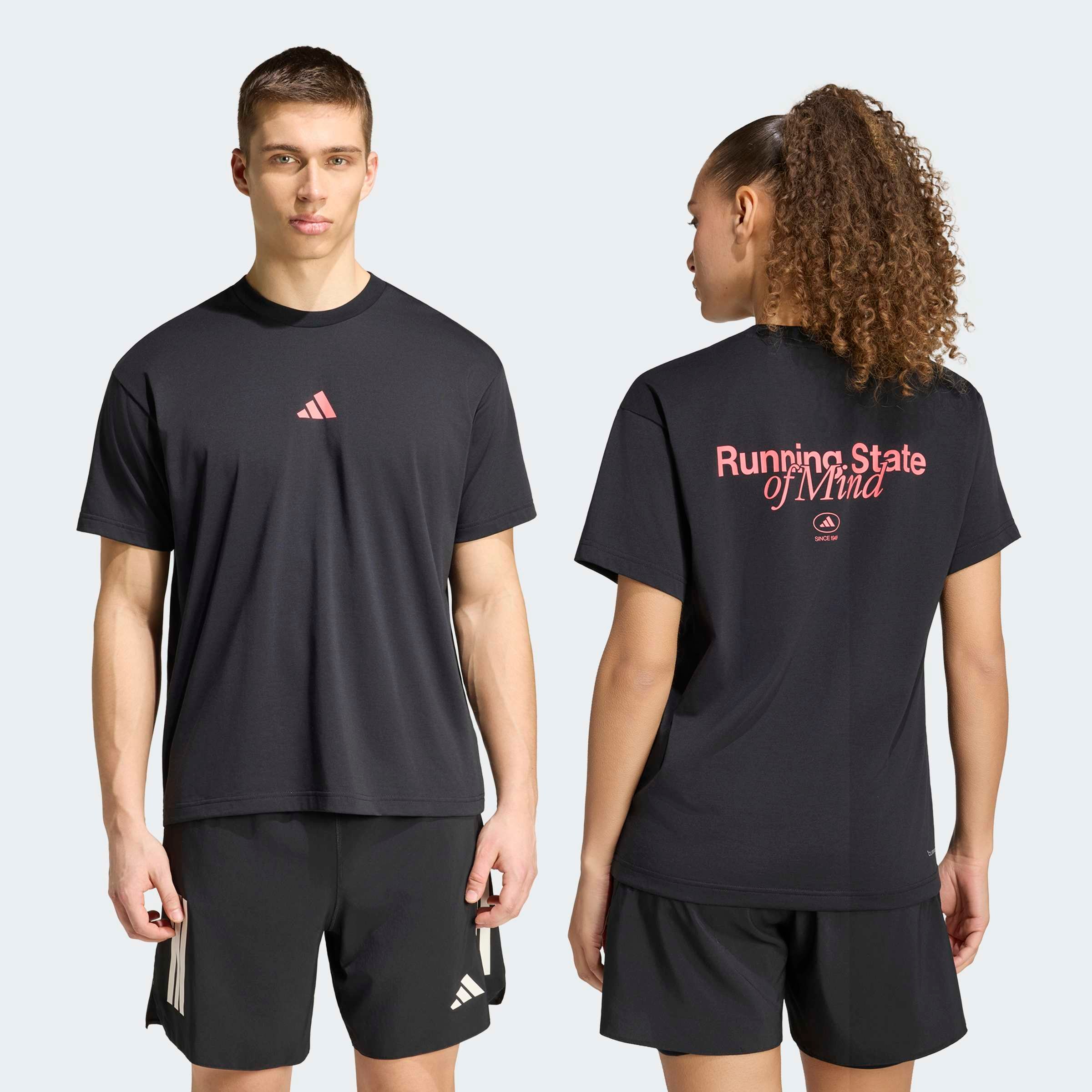 adidas Performance Laufshirt "RUNNING STATE OF MIND GRAPHIC" mit climacool, aus Polyester