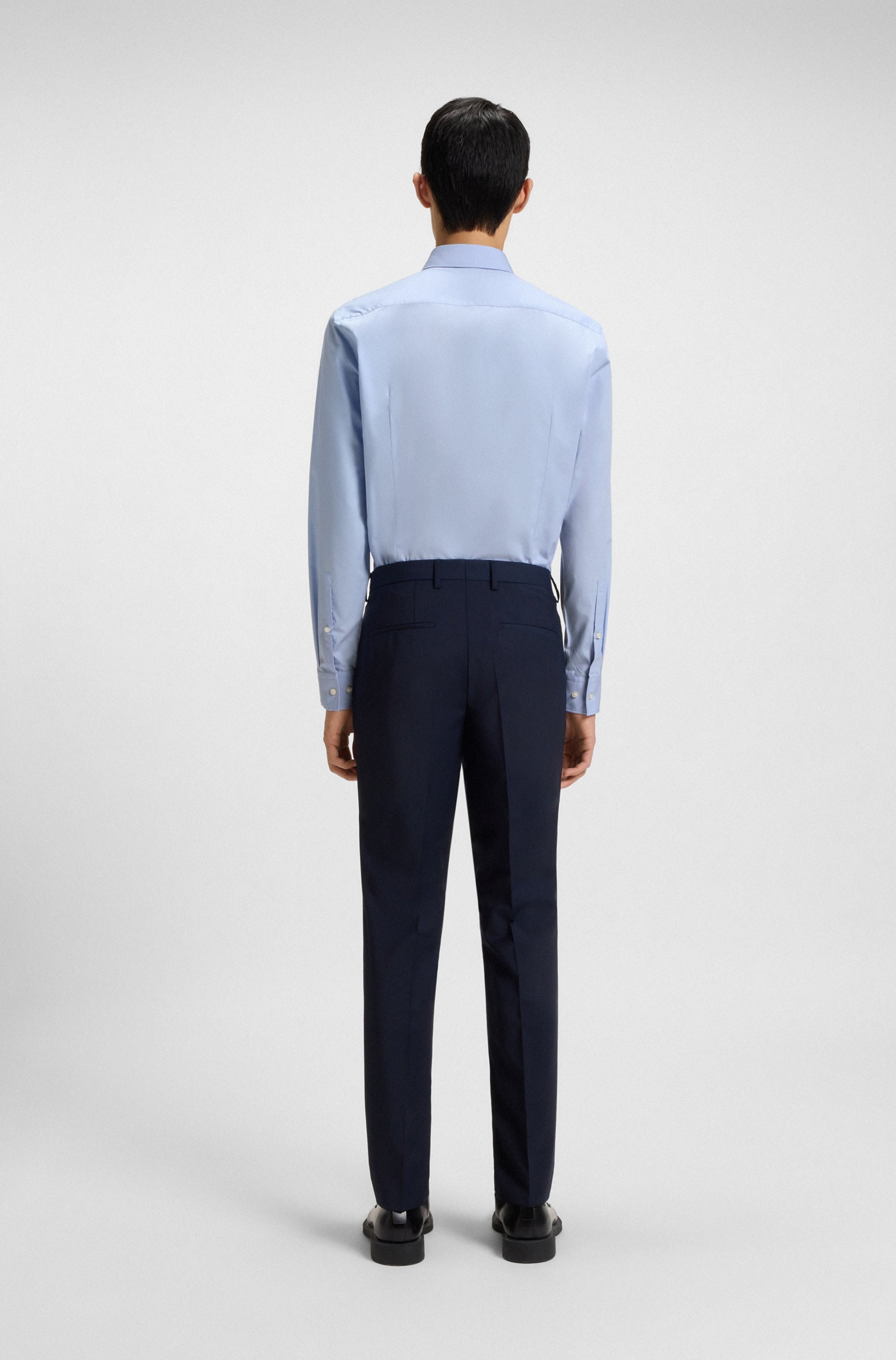 HUGO Kenno Langarmhemd Pastellblau 45 3