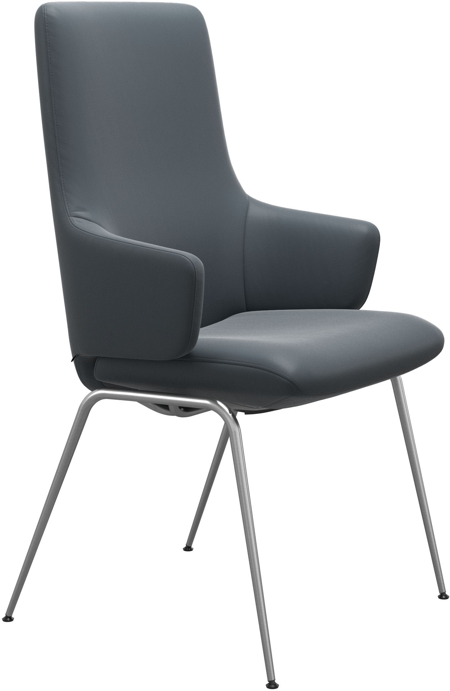 Stressless® Polsterstuhl »Laurel«, Leder BATICK, High Back mit Armlehne, Größe L, mit Beinen aus Stahl in Chrom
