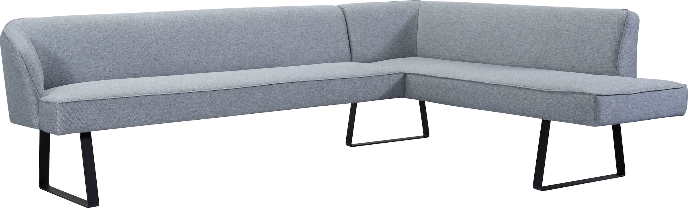 exxpo - sofa fashion Eckbank "Americano", mit Keder und Metallfüßen, Bezug günstig online kaufen