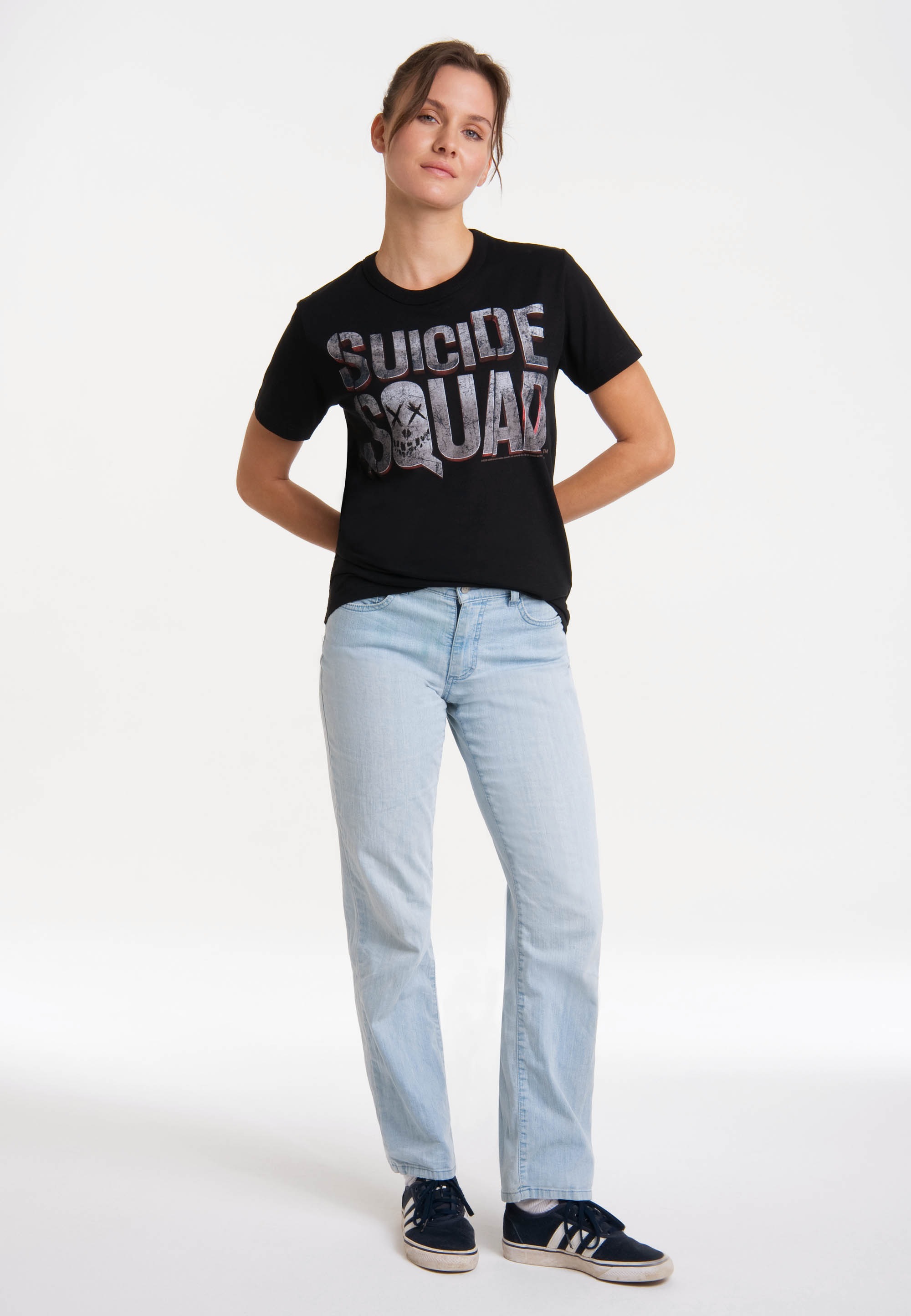LOGOSHIRT T-Shirt »Suicide Squad Logo«, mit lizenziertem Print