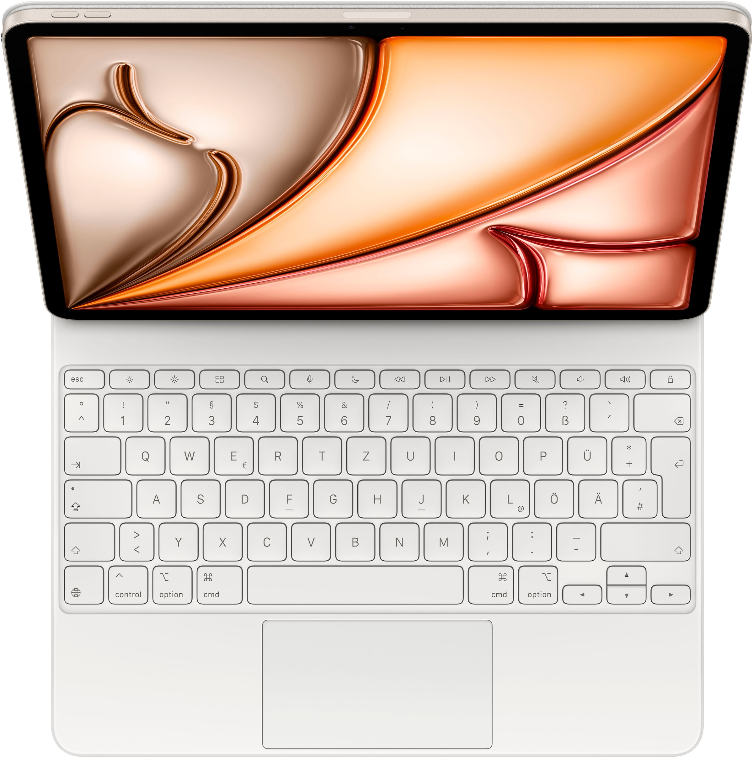 Apple iPad-Tastatur »Magic Keyboard für das 13" iPad Air (M3)«, (Funktionstasten-Touchpad-USB-Anschluss)