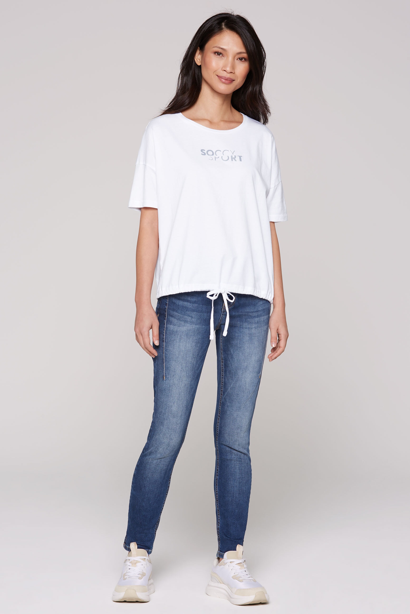 SOCCX Rundhalsshirt, aus Baumwolle