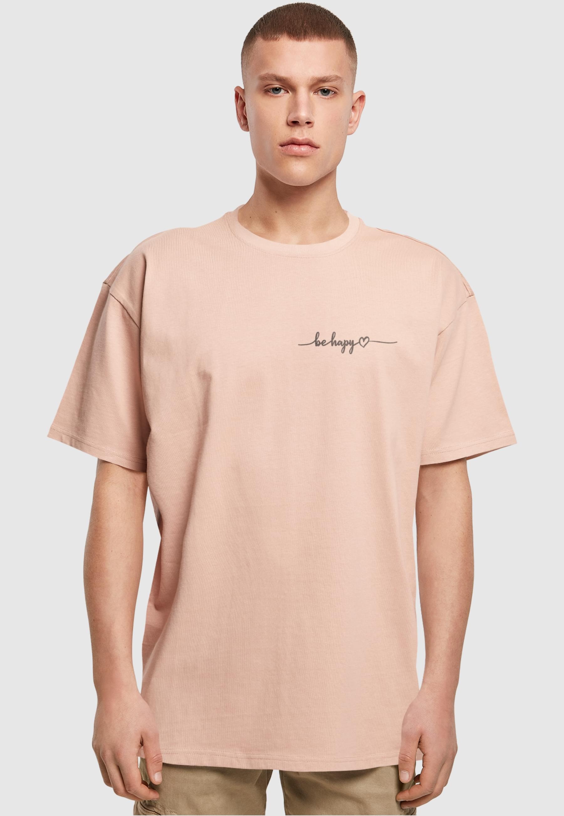 Merchcode T-Shirt »Merchcode Herren Be Happy Heavy Oversize Tee«, (1 tlg.)