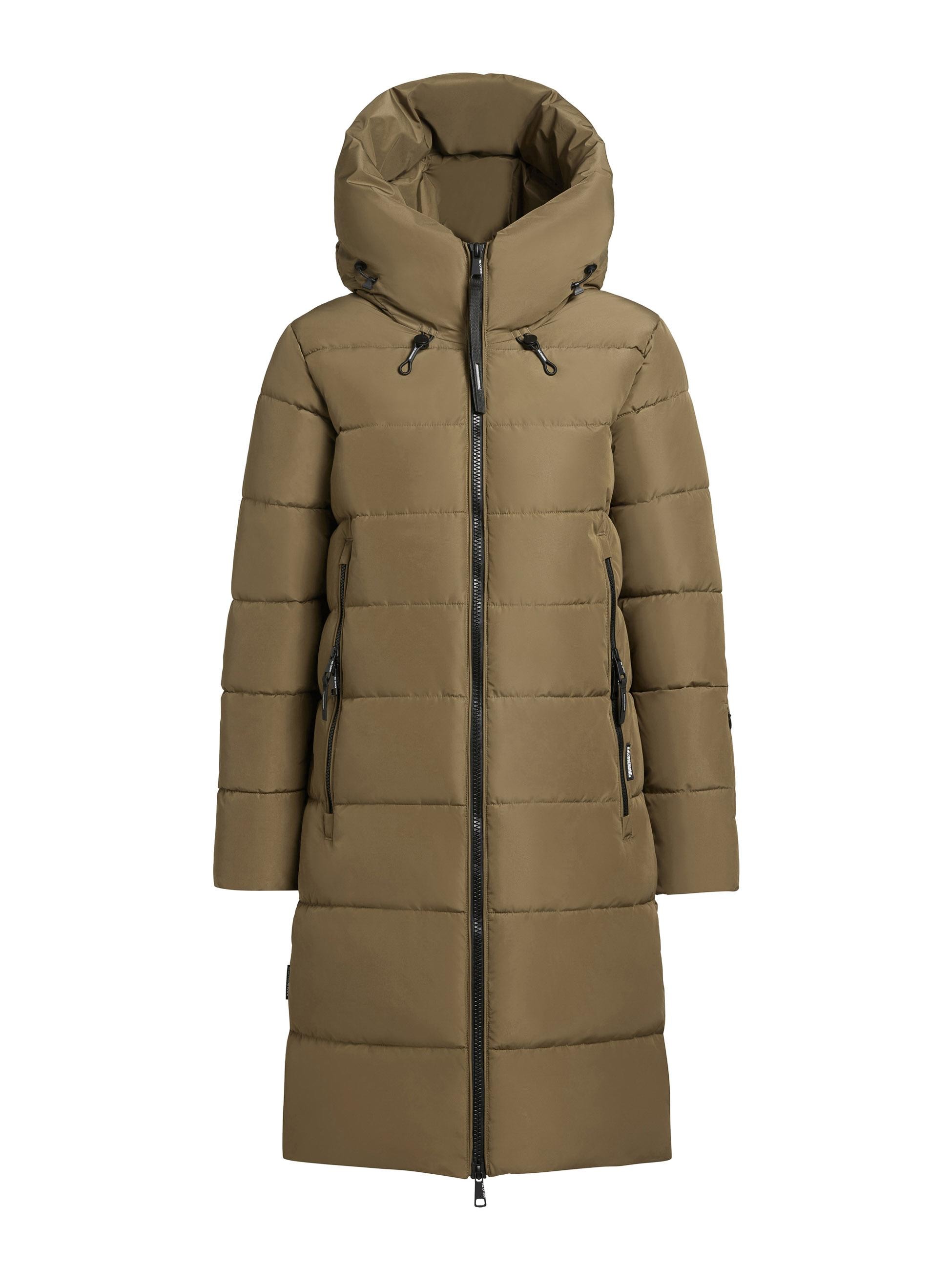 khujo Steppmantel »Jilias5-YM«, warmer Damen Wintermantel mit Kapuze und großen Taschen