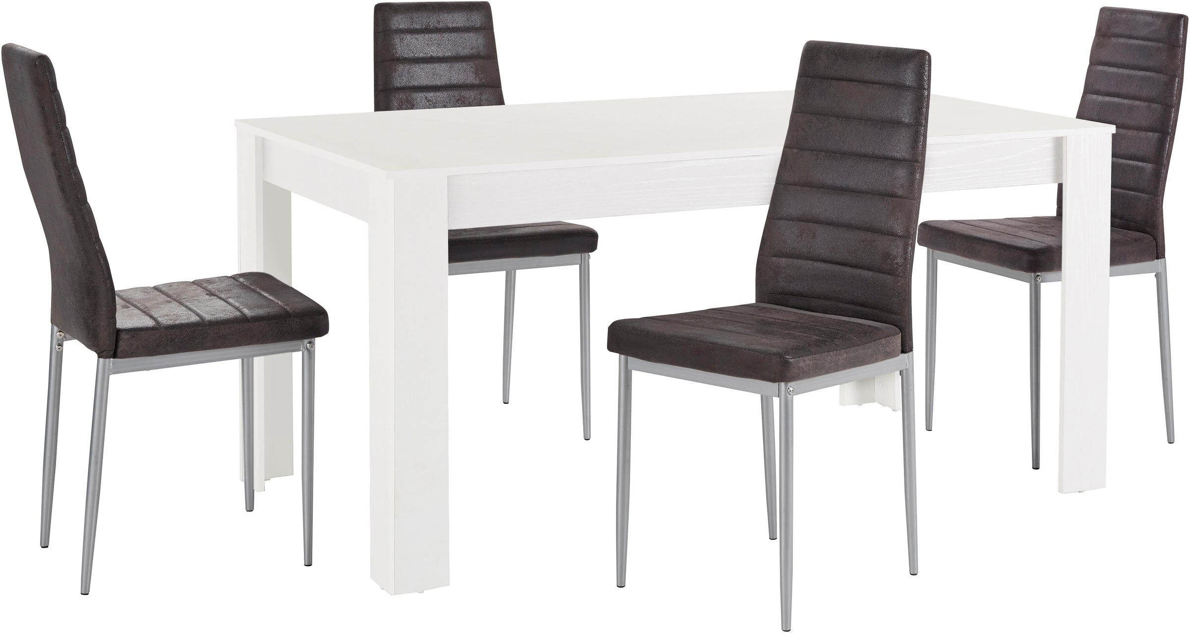 OTTO home Essgruppe "Lynn160/Kate" Set, 5 Stk. tlg. Tisch mit 4 Stühlen günstig online kaufen