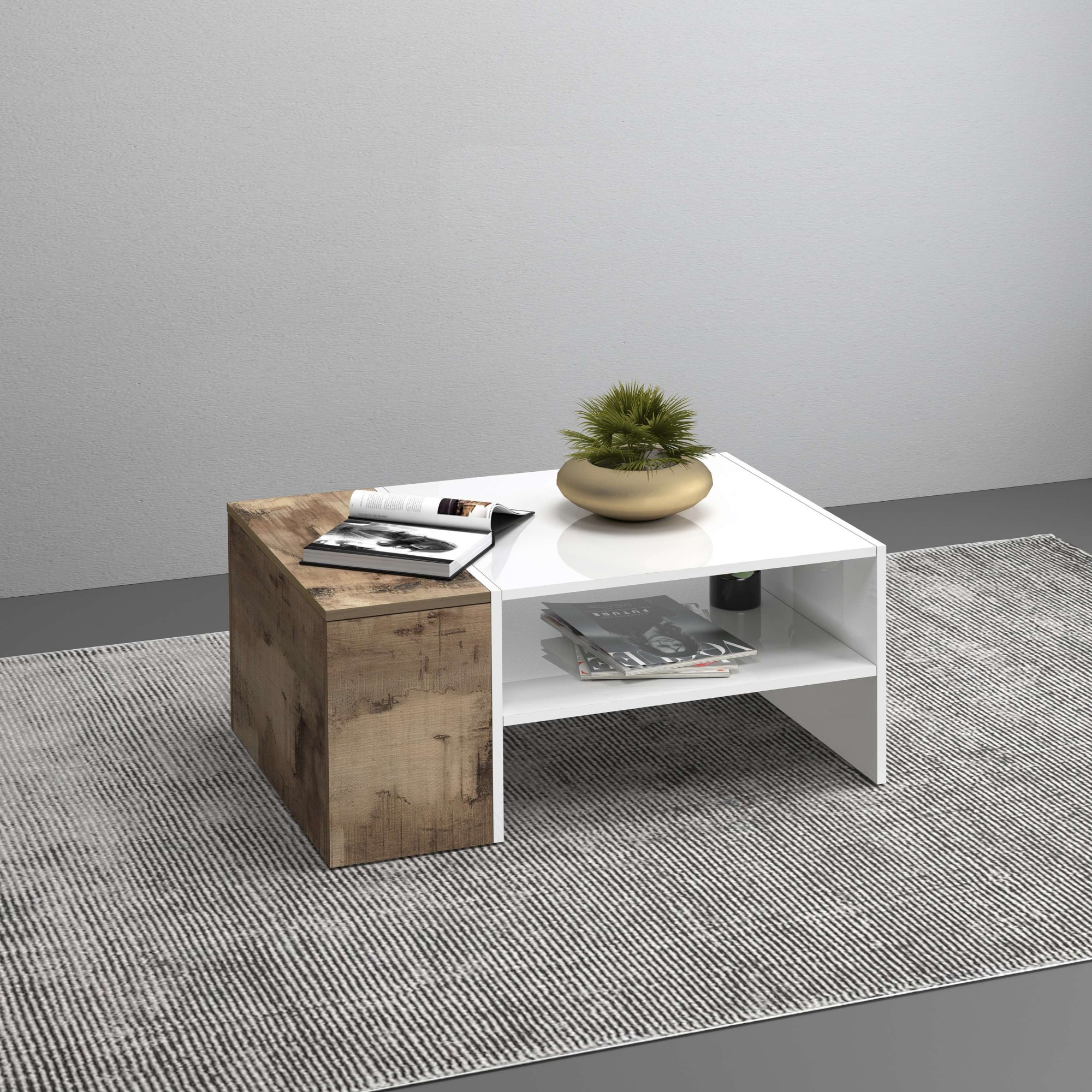 Home affaire Couchtisch "Coro, Couchtisch, Couchtisch mit seitlichem Staura günstig online kaufen