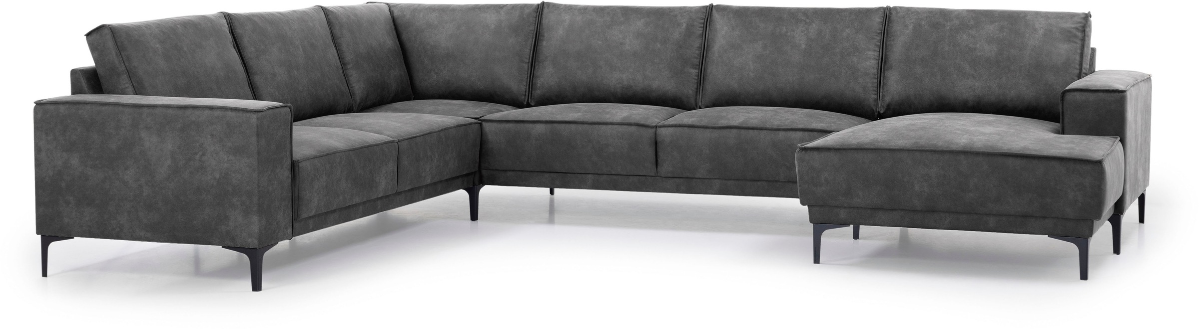 Places of Style Wohnlandschaft "XXL Sofa Oland, Struktur, Flachgewebe, Luxu günstig online kaufen