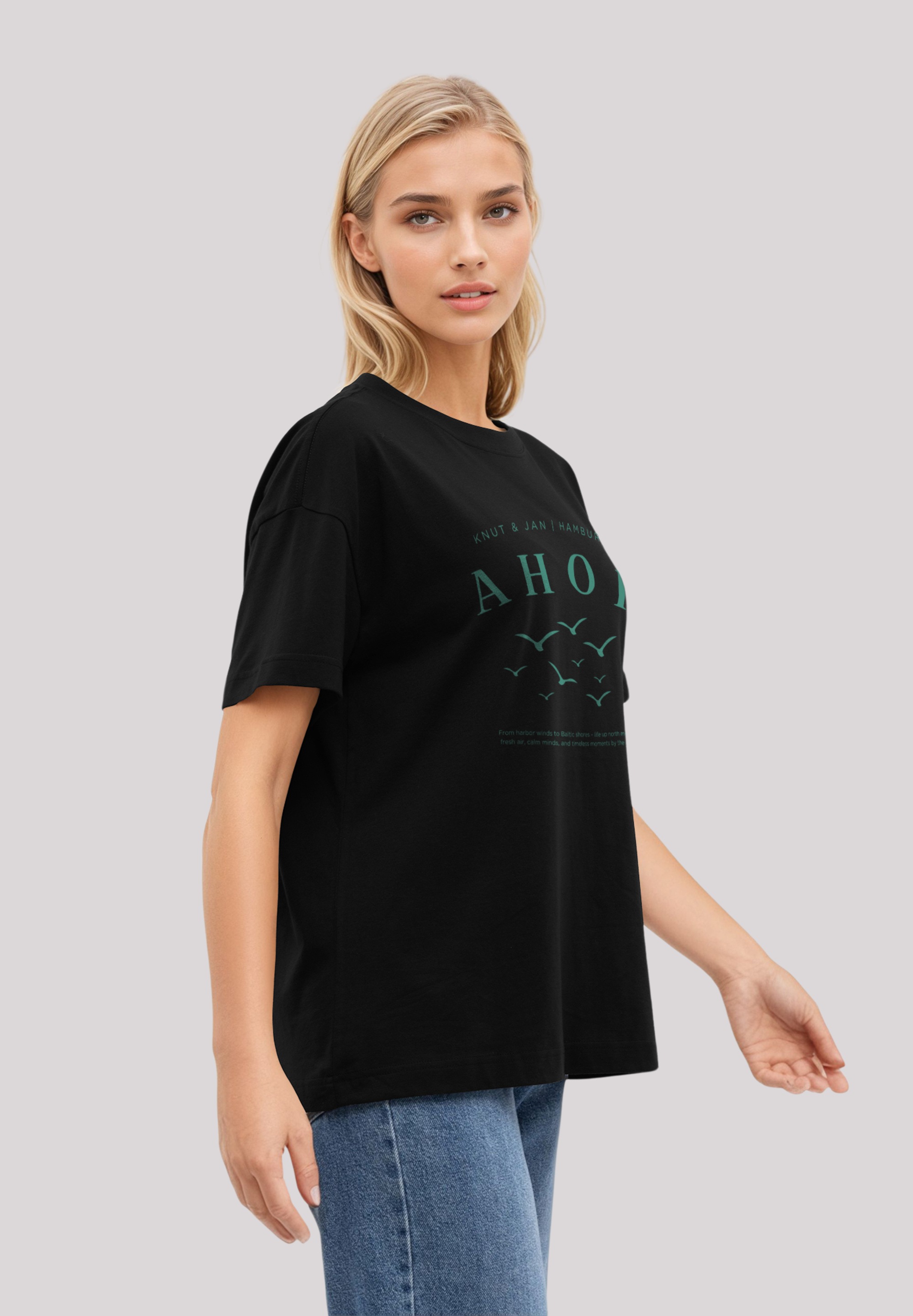 F4NT4STIC T-Shirt »Ahoi Möwe Knut und Jan« Osteee Kollektion, Urlaub, Ahoi Moin