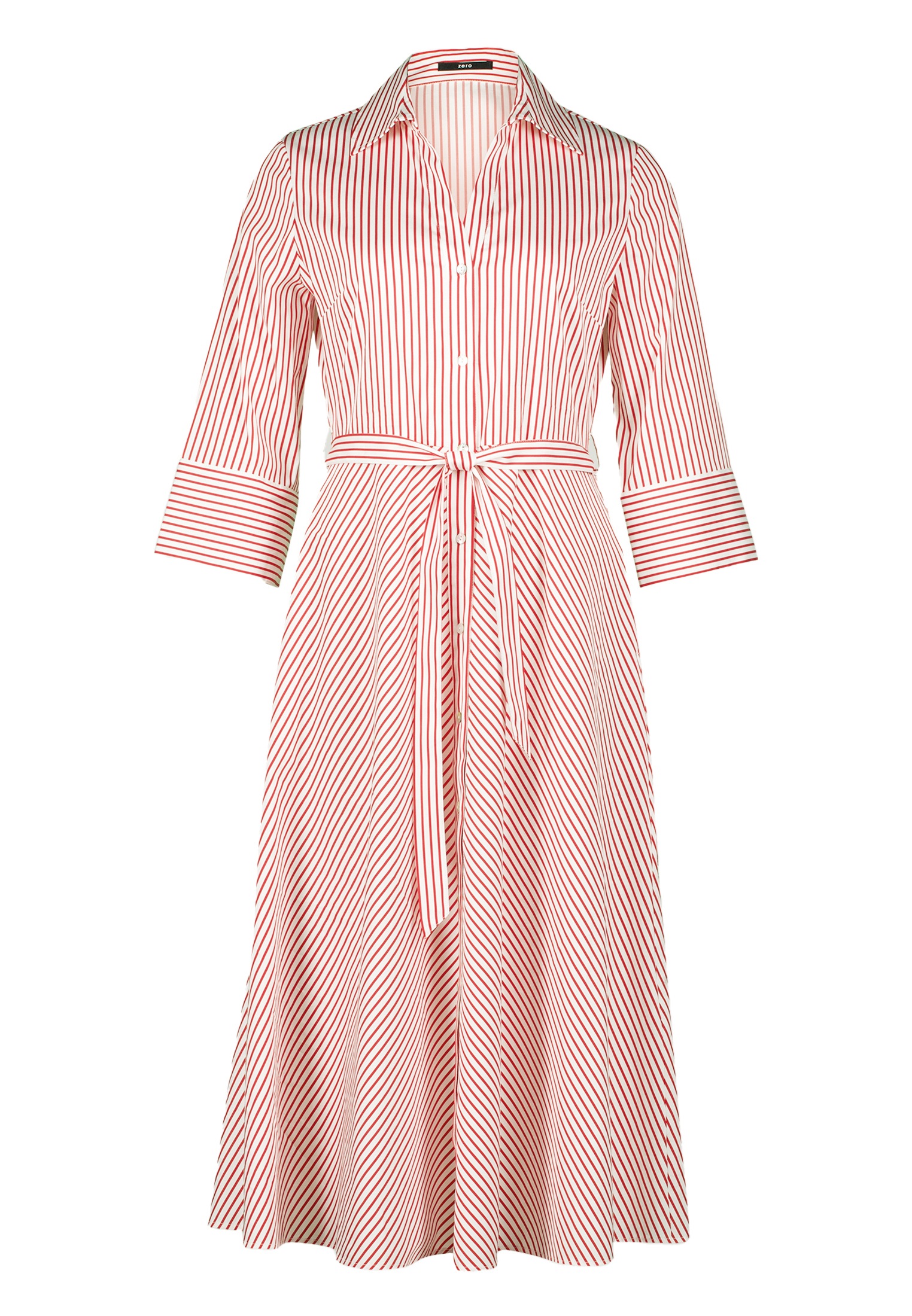 Zero Midikleid "zero Damen Sommerkleid Midikleid mit Bindegürtel", Knopflei günstig online kaufen