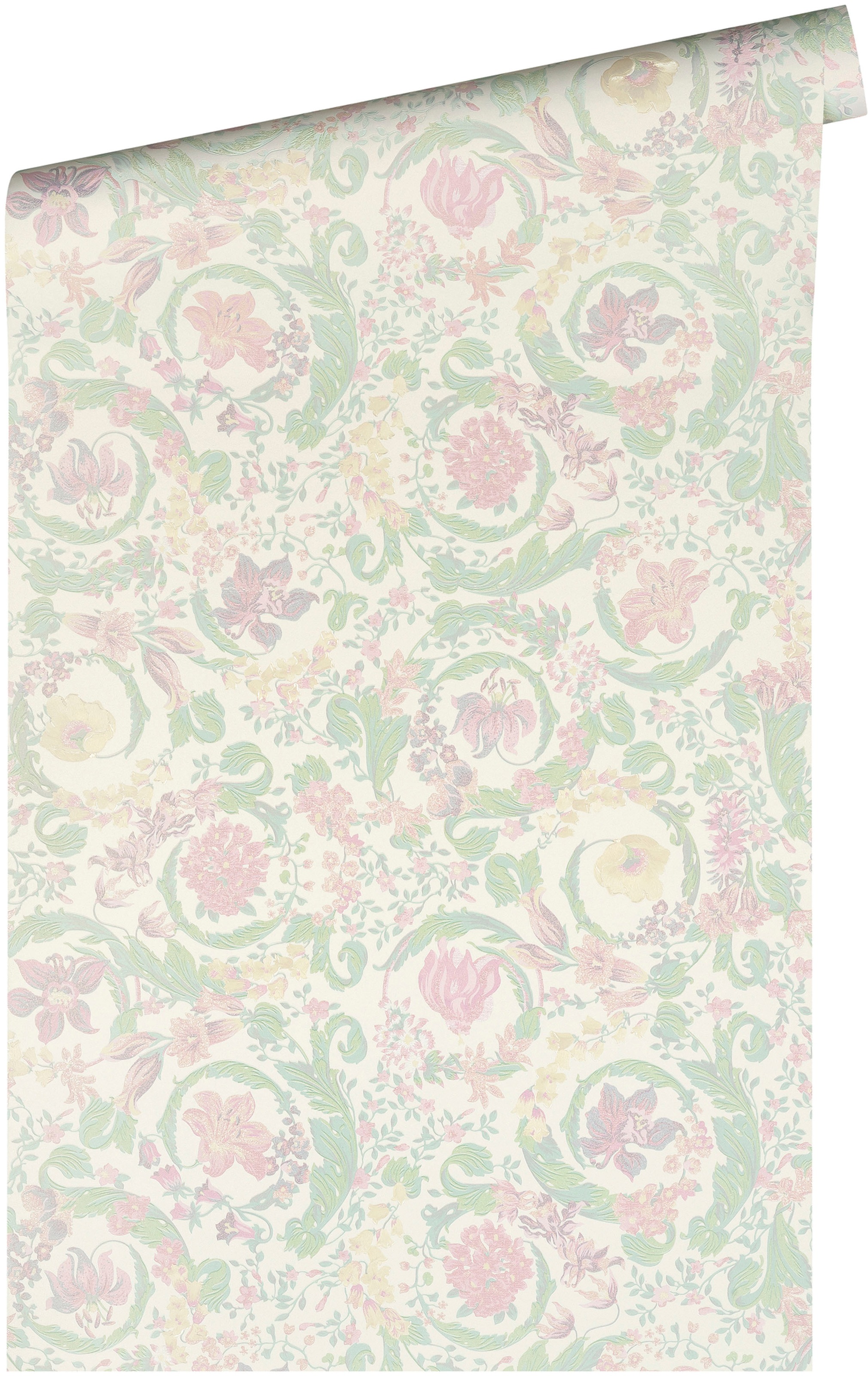 Versace Vliestapete »Wallpaper Versace 5 Floral« abstrakt | gemustert | leicht glänzend leicht strukturiert Designertapete Tapeten Wohnzimmer Schlafzimmer Küche Flur Design Optik