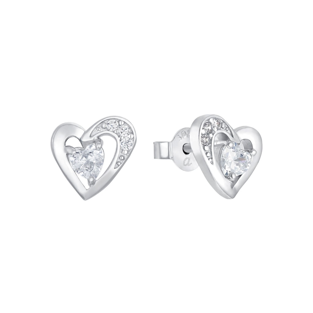 Amor Paar Ohrstecker »Silver Hearts 9980659« (2 tlg.) mit Zirkonia Amor Paar Ohrstecker »Silver Hearts 9980659« (2 tlg.) mit Zirkonia