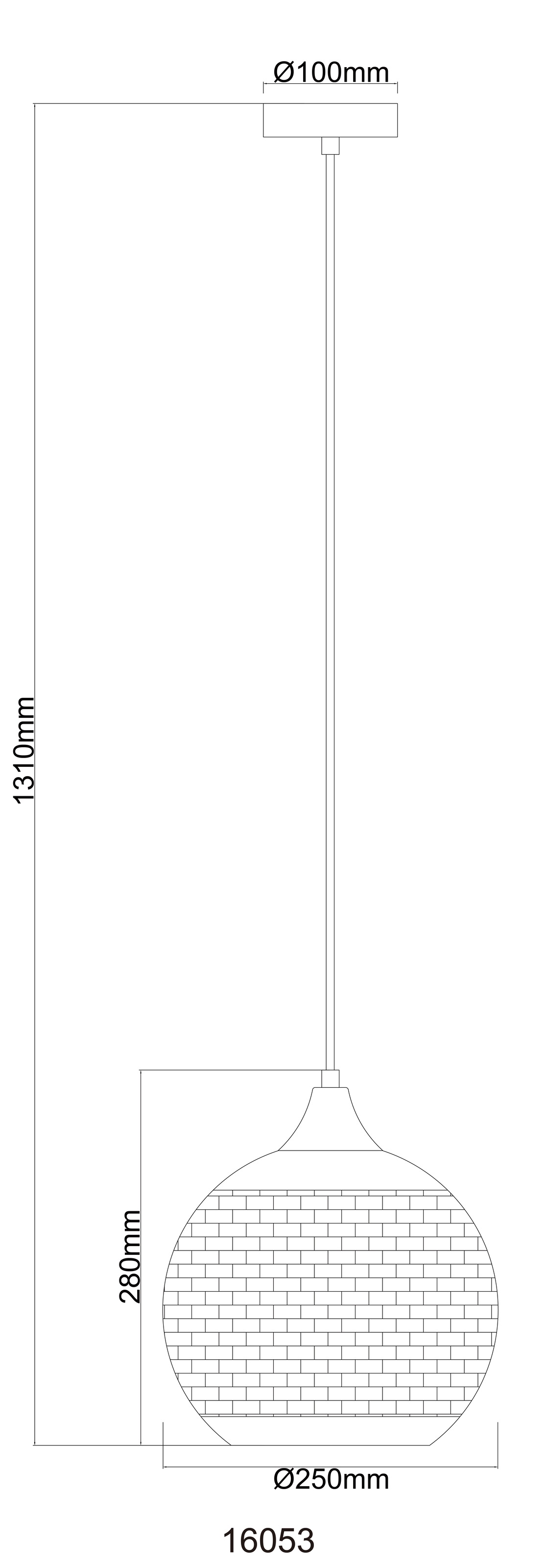 GLOBO LIGHTING Hängeleuchte »LOURDES« E27 1 Stk. Hängelampe Esszimmer-Leuchte Esstischleuchte Wohnzimmer