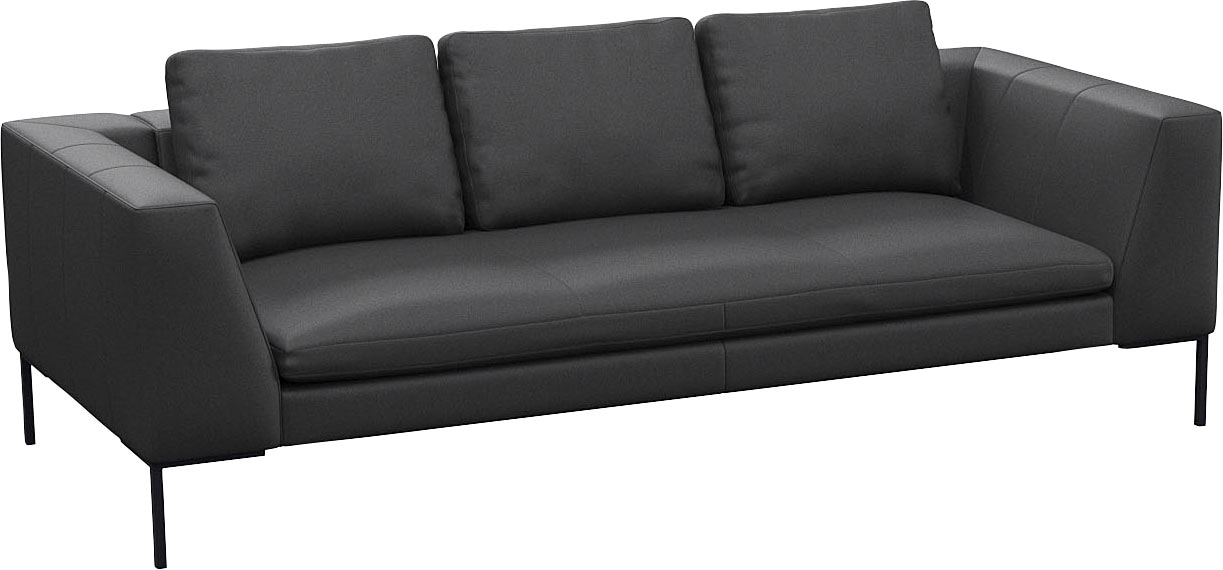FLEXLUX 3-Sitzer »Loano, superbequemer Sitzkomfort durch Kaltschaum im Sitz«, modernes Sofa, frei im Raum stellbar, lose Kissen
