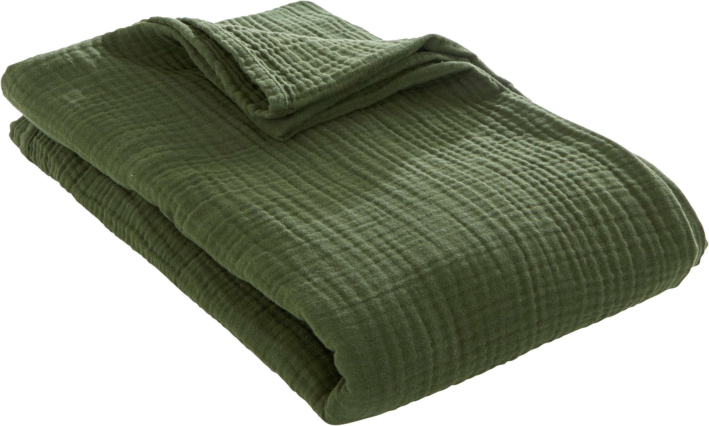 LeGer Home by Lena Gercke Wohndecke "HEVIN" Tagesdecke im Baumwoll-Crinkle- günstig online kaufen