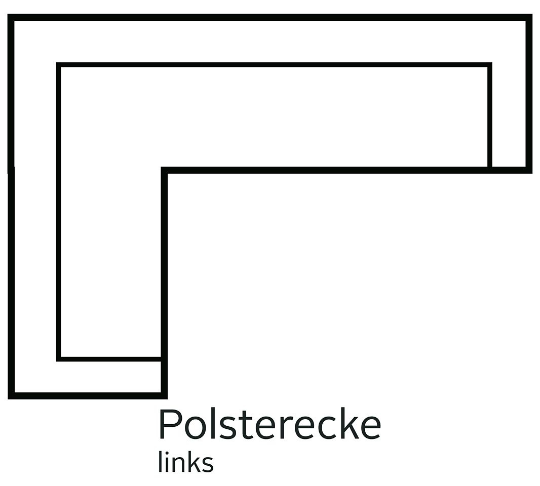 sit&more Ecksofa "Benson L-Form" wahlweise mit Schlaffunktion