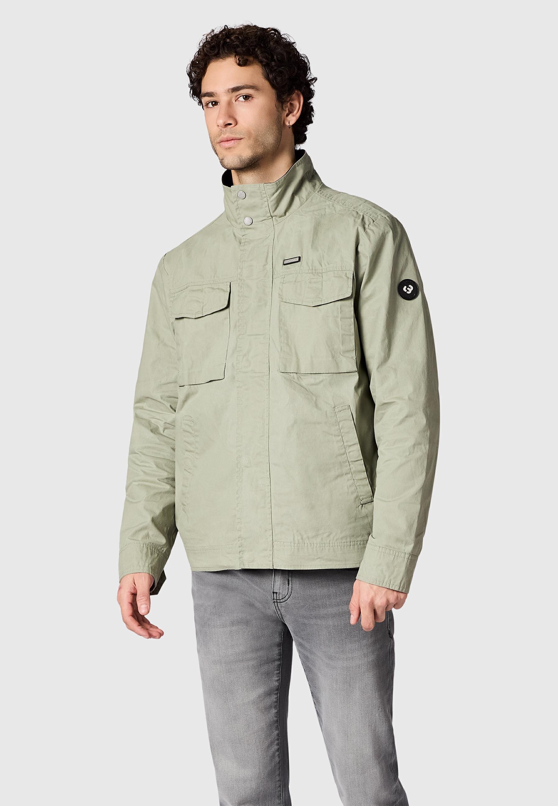 Ragwear Anorak »Murpho Vintage« ohne Kapuze Geradlinige Übergangsjacke mit Brusttaschen