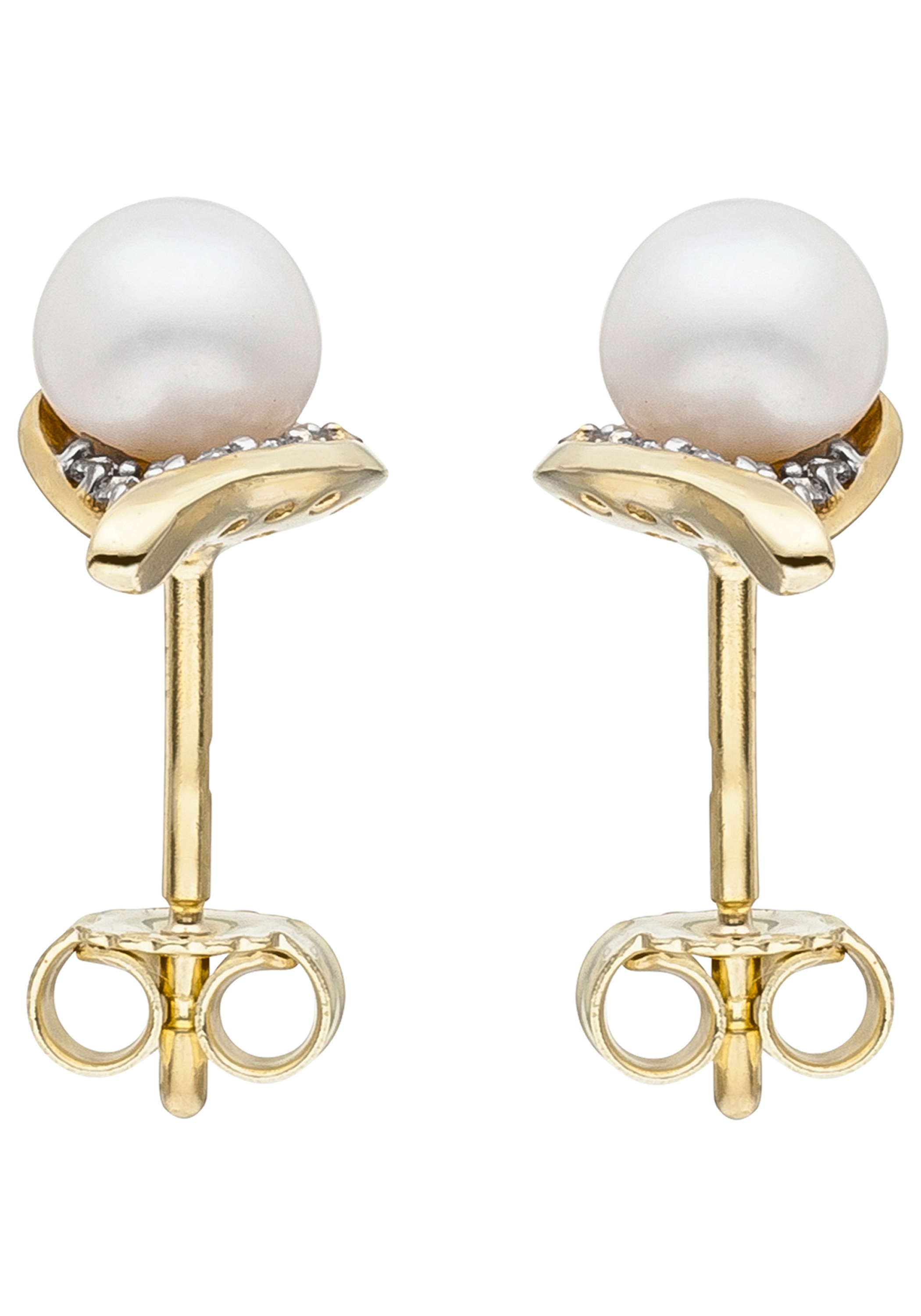 JOBO Pearl Earrings Yellow Gold 375 2