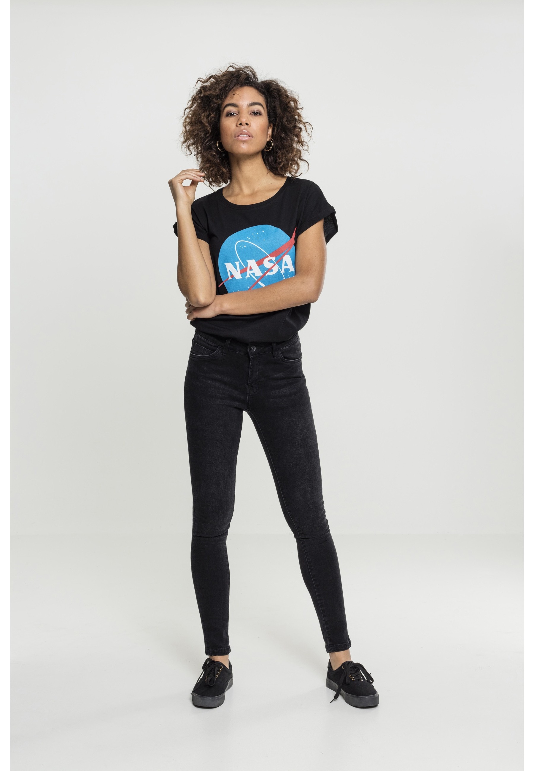 MisterTee T-Shirt »MisterTee Damen Ladies NASA Insignia Tee« 1 Stk.