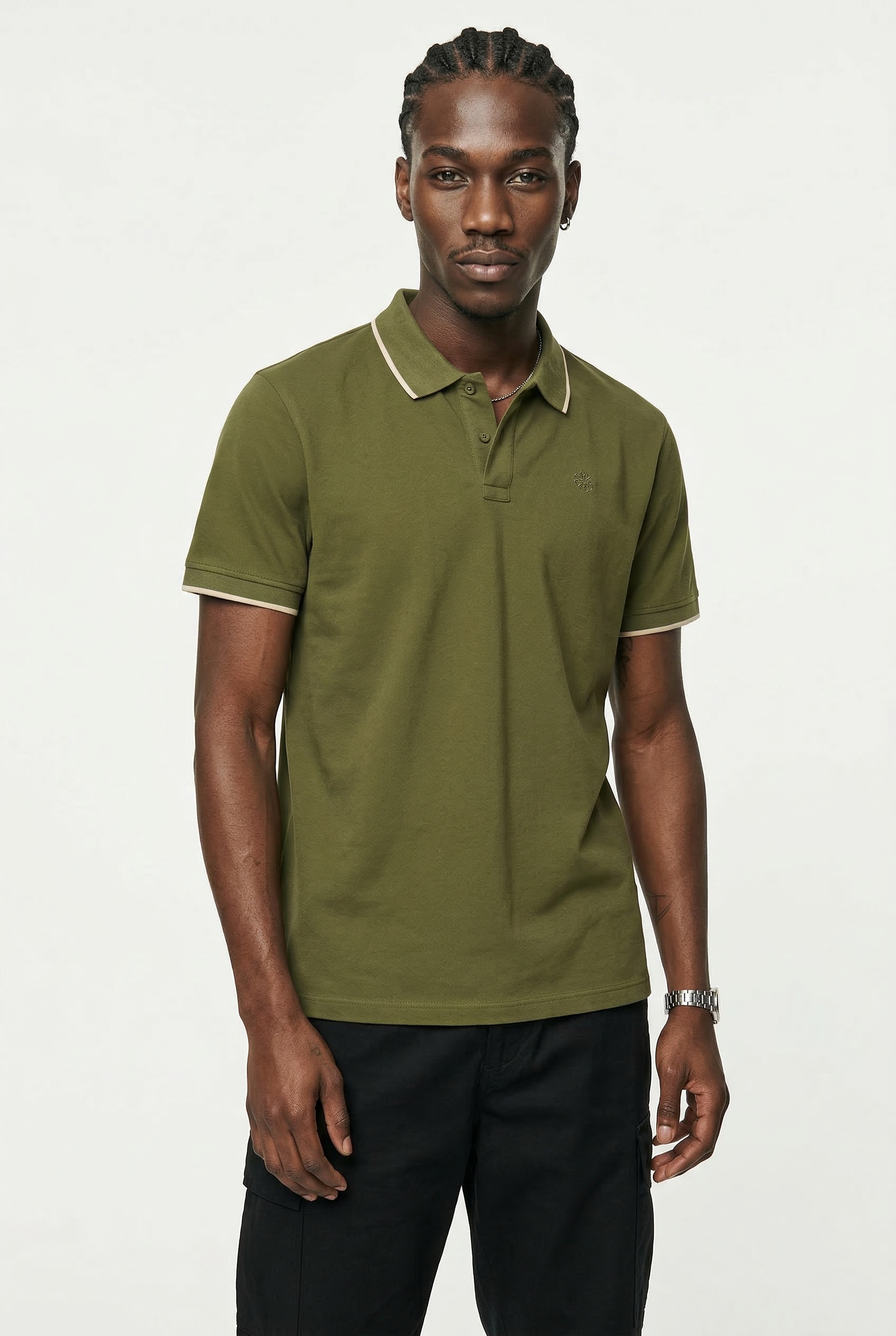 Blend Poloshirt "BHEDIN POLO S/S" mit Polokragen, aus Baumwolle und Jersey, Regular Fit, Kurzarm