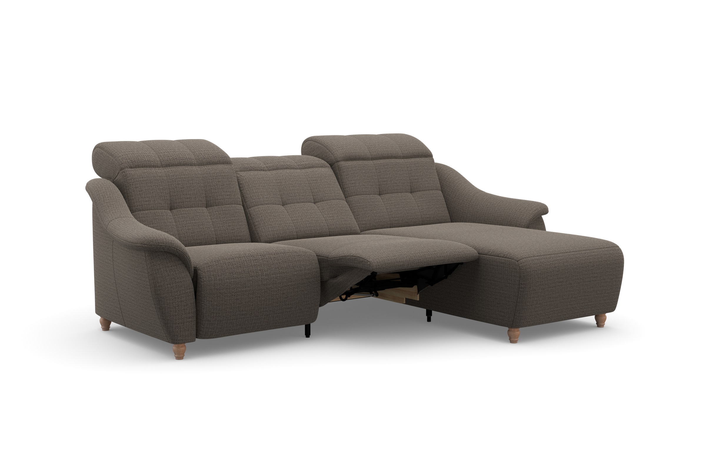 Home affaire Ecksofa »Boston L-Form«, (2 St.), Kopfteilverstellung an jeder Sitzfläche, wahlweise Relaxfunktion