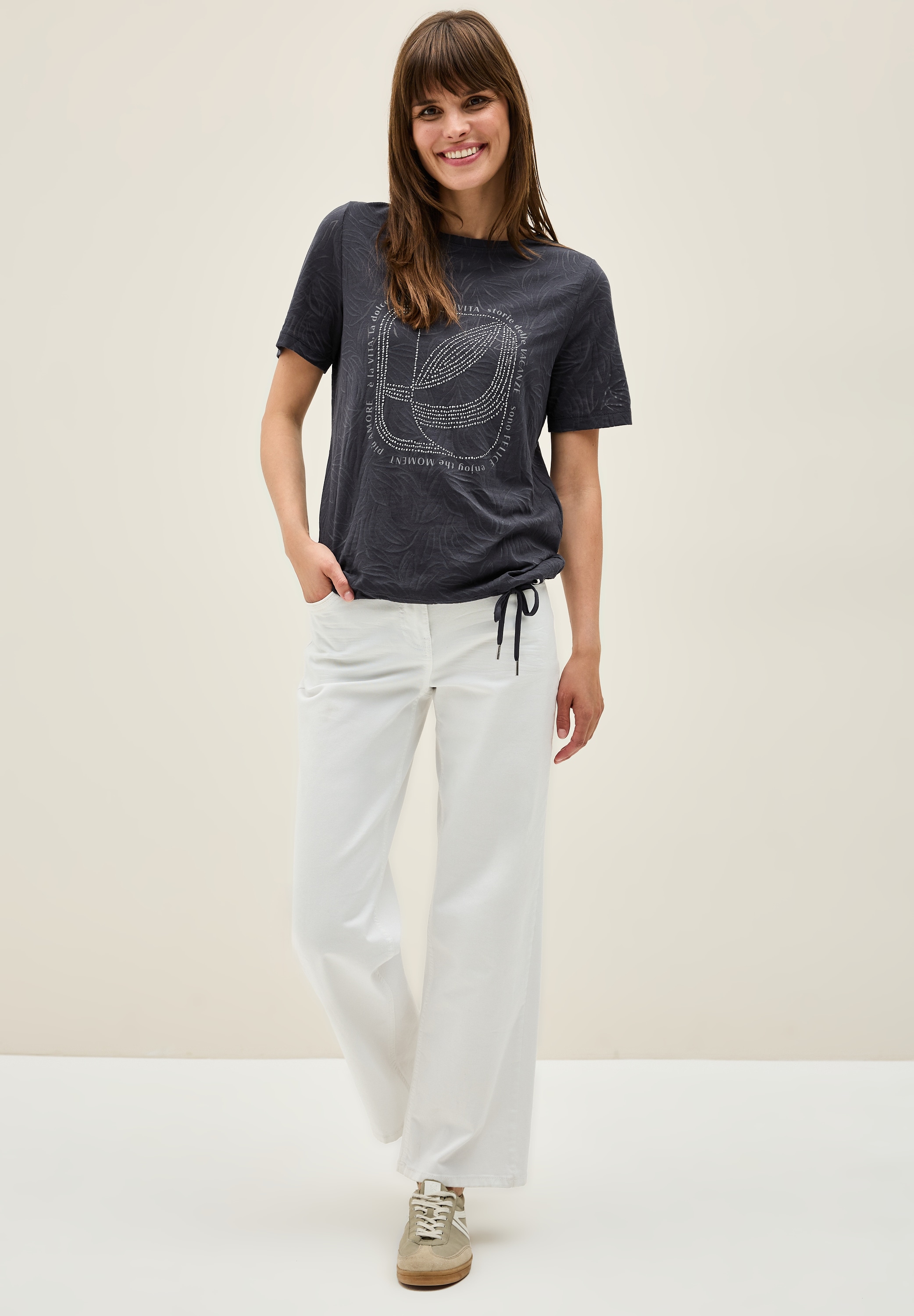 Cecil T-Shirt, im soften Baumwoll-Mix