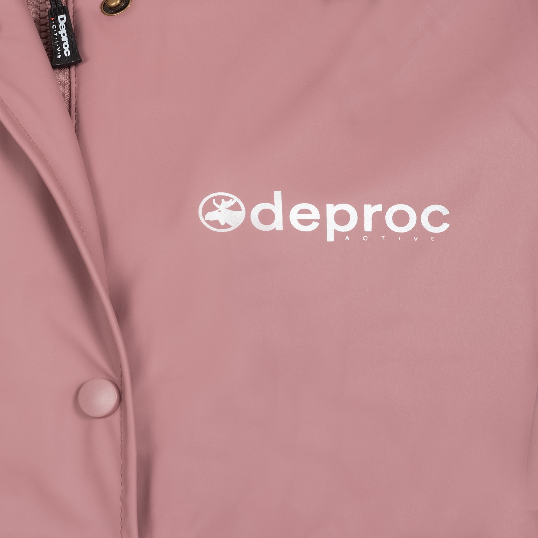 Regenjacke DEPROC ACTIVE "Friesennerz ELLESMERE WOMEN", Damen, Gr. 40 (M), lila, 100% Polyester, figurumspielend, gerader Abschluss mit Druckknopf, Jacken Regenjacke, auch in Großen Größen erhältlich 2