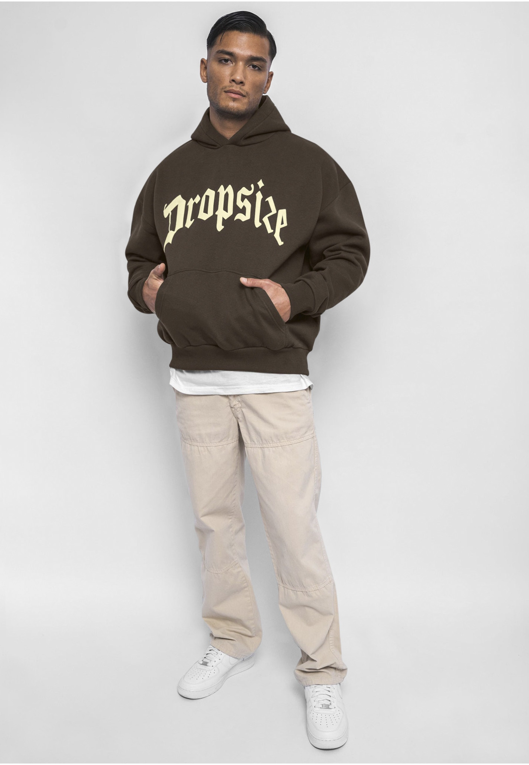 Dropsize Kapuzenpullover »Dropsize Herren Heavy Oversize V2 Puffer Print Hoodie« 1 Stk.