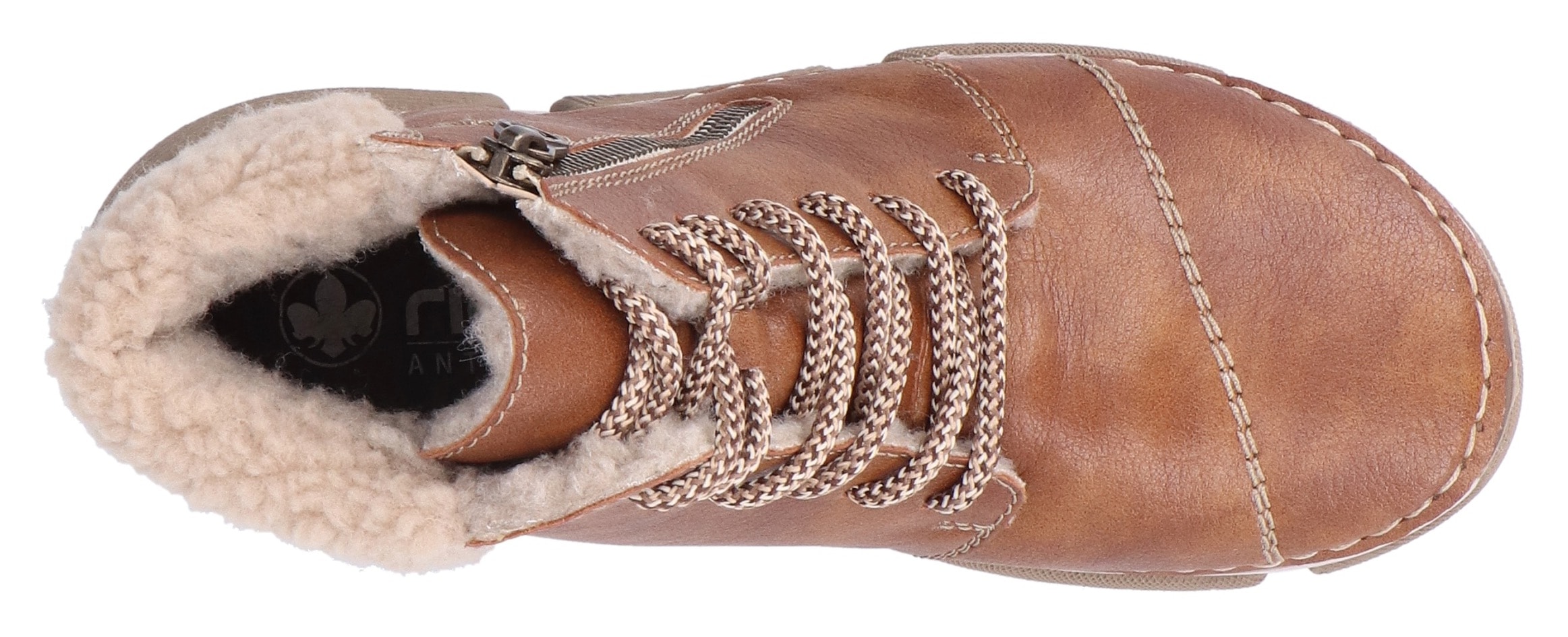 Rieker Winterboots, Schnürboots, Stiefelette, Casual-Boots mit Reißverschluss außen