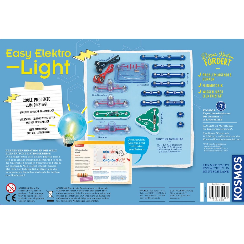 Kosmos Experimentierkasten »Easy Elektro - Light«