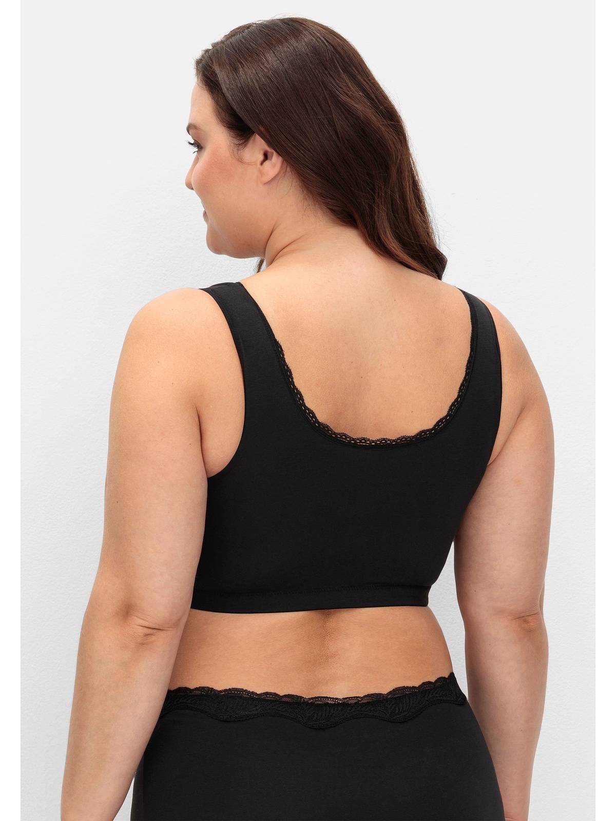 Sheego Bügelloser BH »Große Größen«, in Bustier-Form, 2er Set, atmungsaktiv